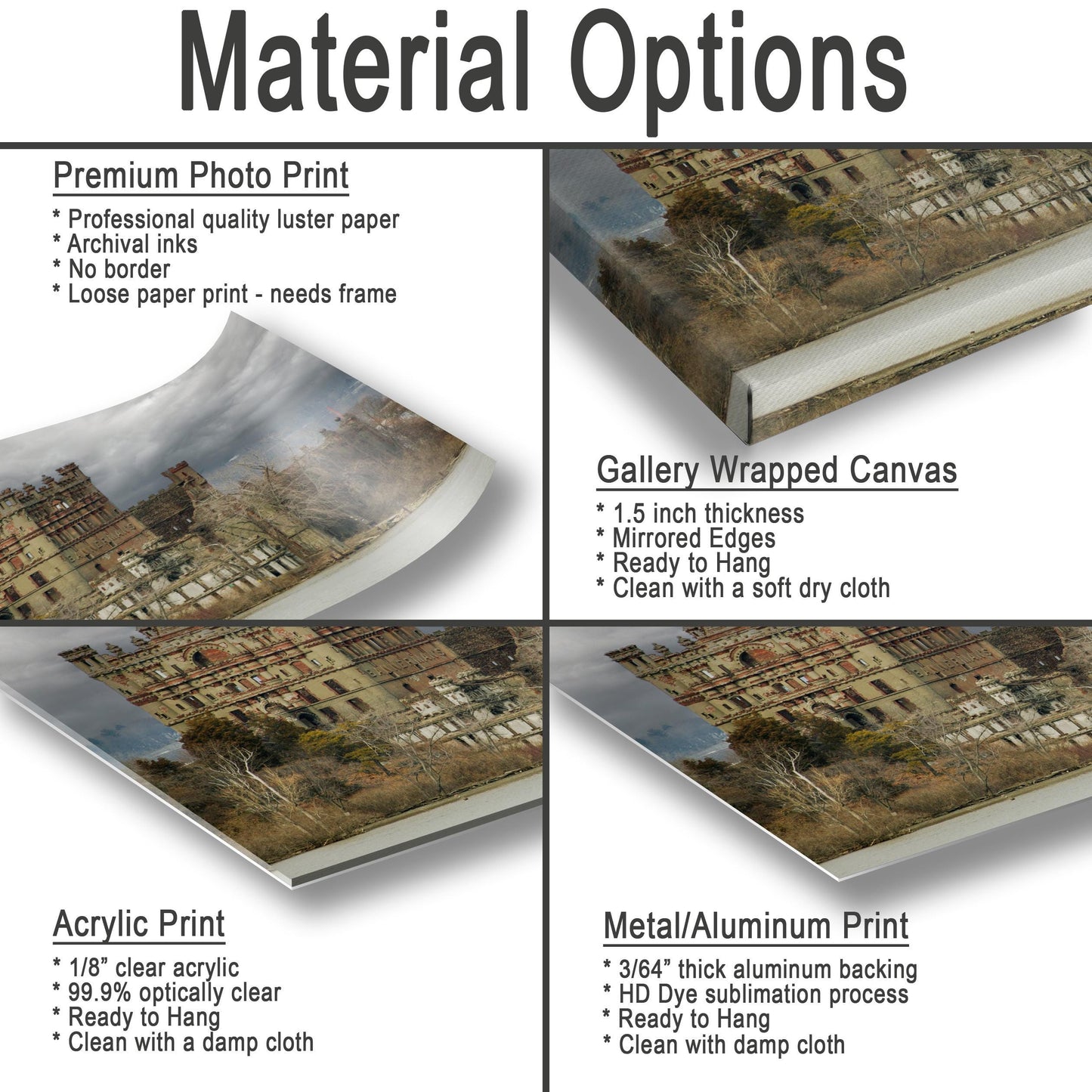 Bannerman Castle Canvas Print – Hudson River Valley Fall Landscape Art on Ready To Hang Canvas