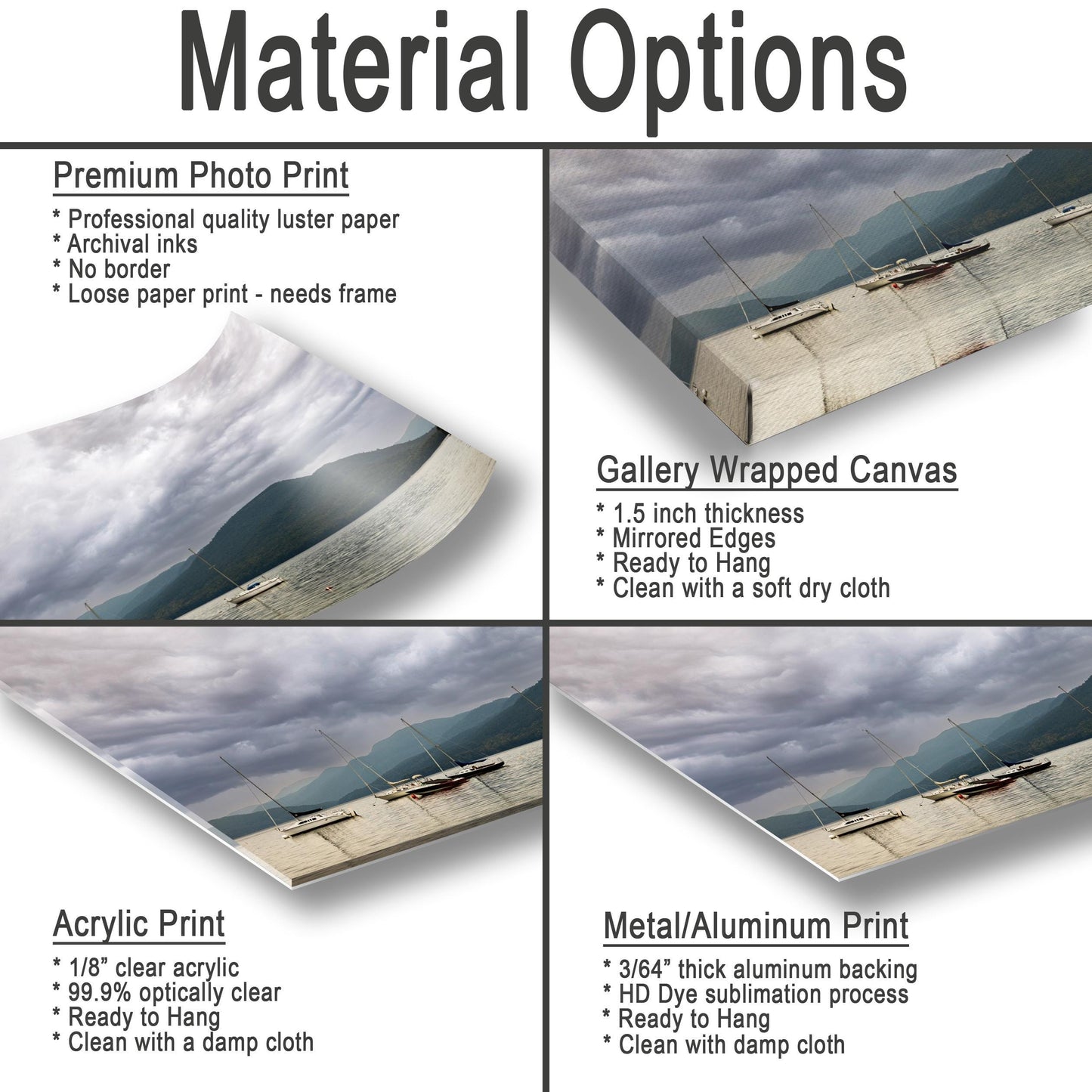 Lake George Canvas Print – Adirondack Mountains Art | Calm Before Storm Wall Decor