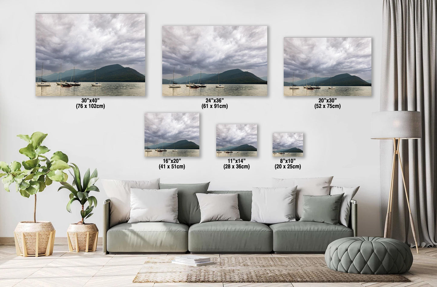Lake George Canvas Print – Adirondack Mountains Art | Calm Before Storm Wall Decor
