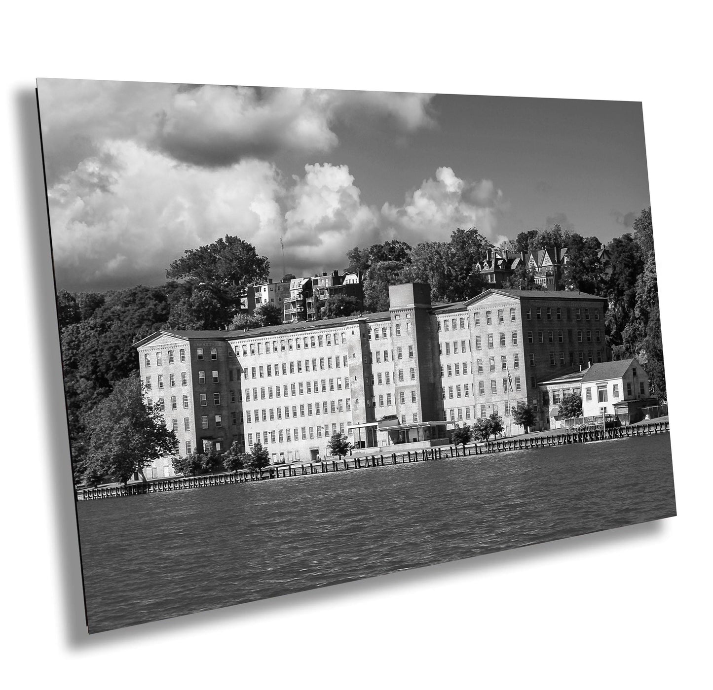 Hudson Valley Canvas Print – Newburgh Historic Art | Black & White Photo Wall Decor