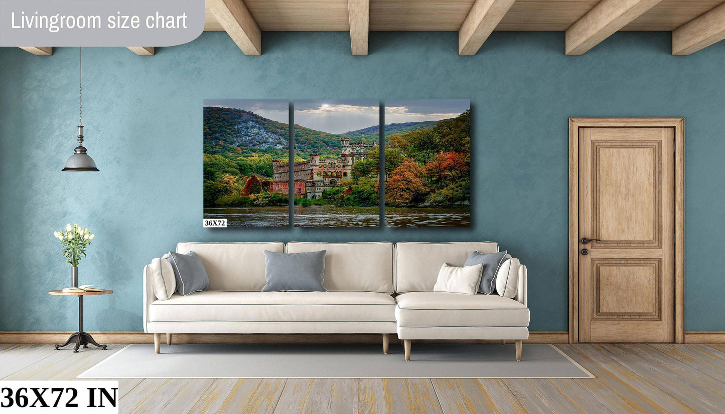 Bannerman's Island Castle Print – Hudson River Art | Fall River View Canvas