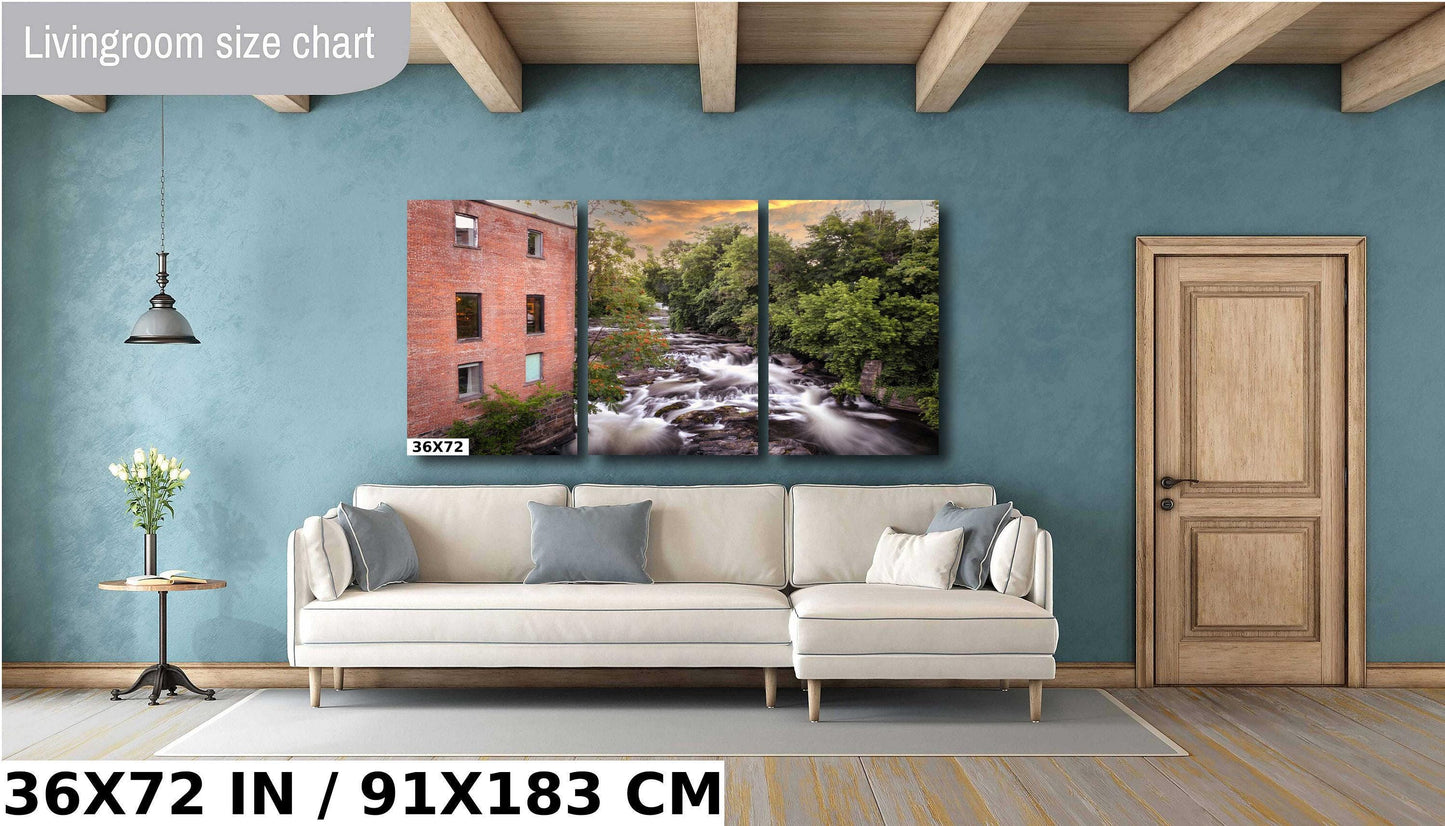 Beacon NY Canvas Print - Whitewater Landscape Art | Hudson Valley Wall Decor