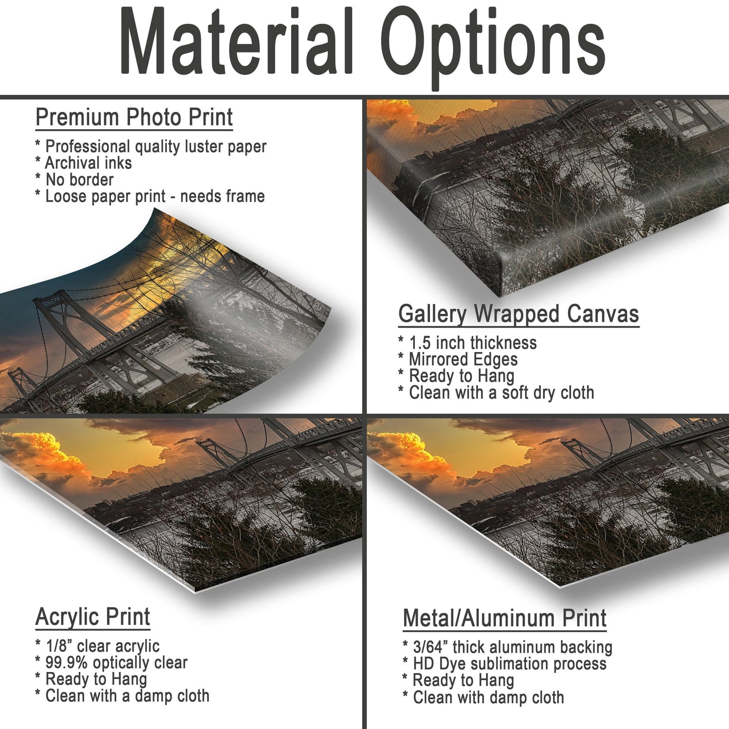 Mid Hudson Bridge Canvas - Hudson Valley Photography Wall Art | Ready to Hang