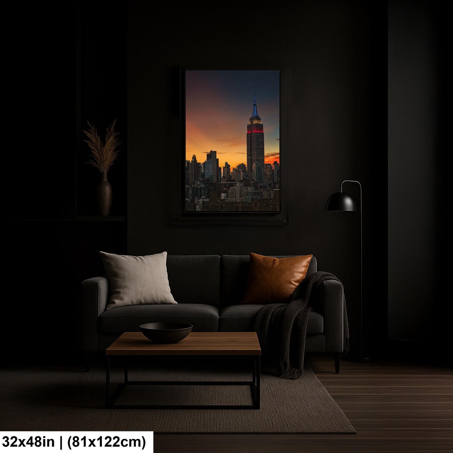 NYC Sunset Photo – Vibrant City Views | Glowing Tower Art on Premium Glossy Paper
