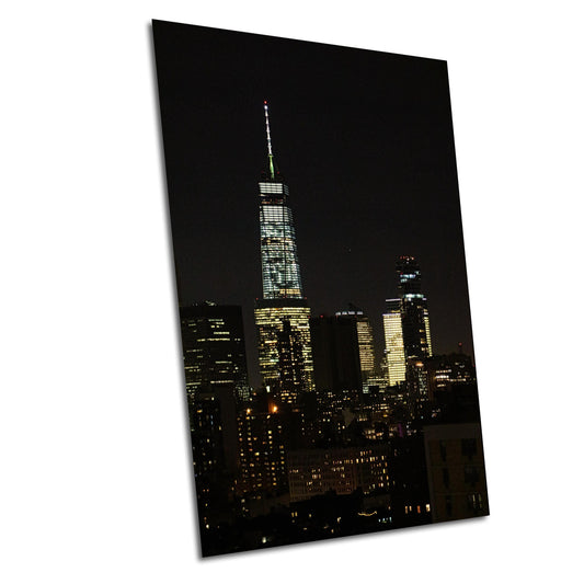 Manhattan Skyline Print - Vertical Skyline Art | Ready to Hang Canvas & Metal Photo