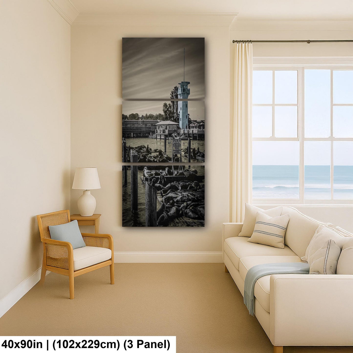 Pier 39 Sea Lions – San Francisco Bay Coastal Wildlife Glossy Photo Print