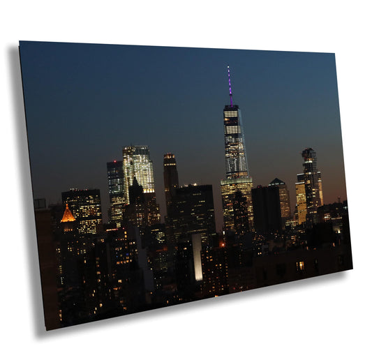 NYC Skyline Metal Print - Lower East Side Urban Wall Art Featuring Freedom Tower Photo