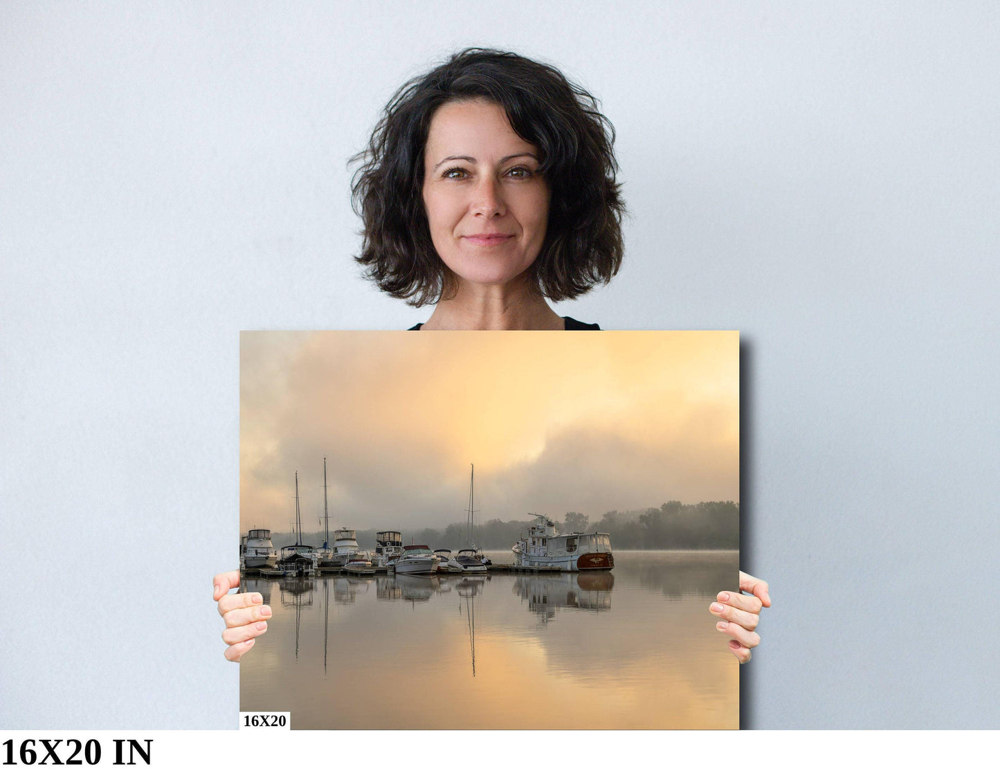 Hudson River Wall Art – Shady Harbor Marina Metal Acrylic Print, Waterfront Decor