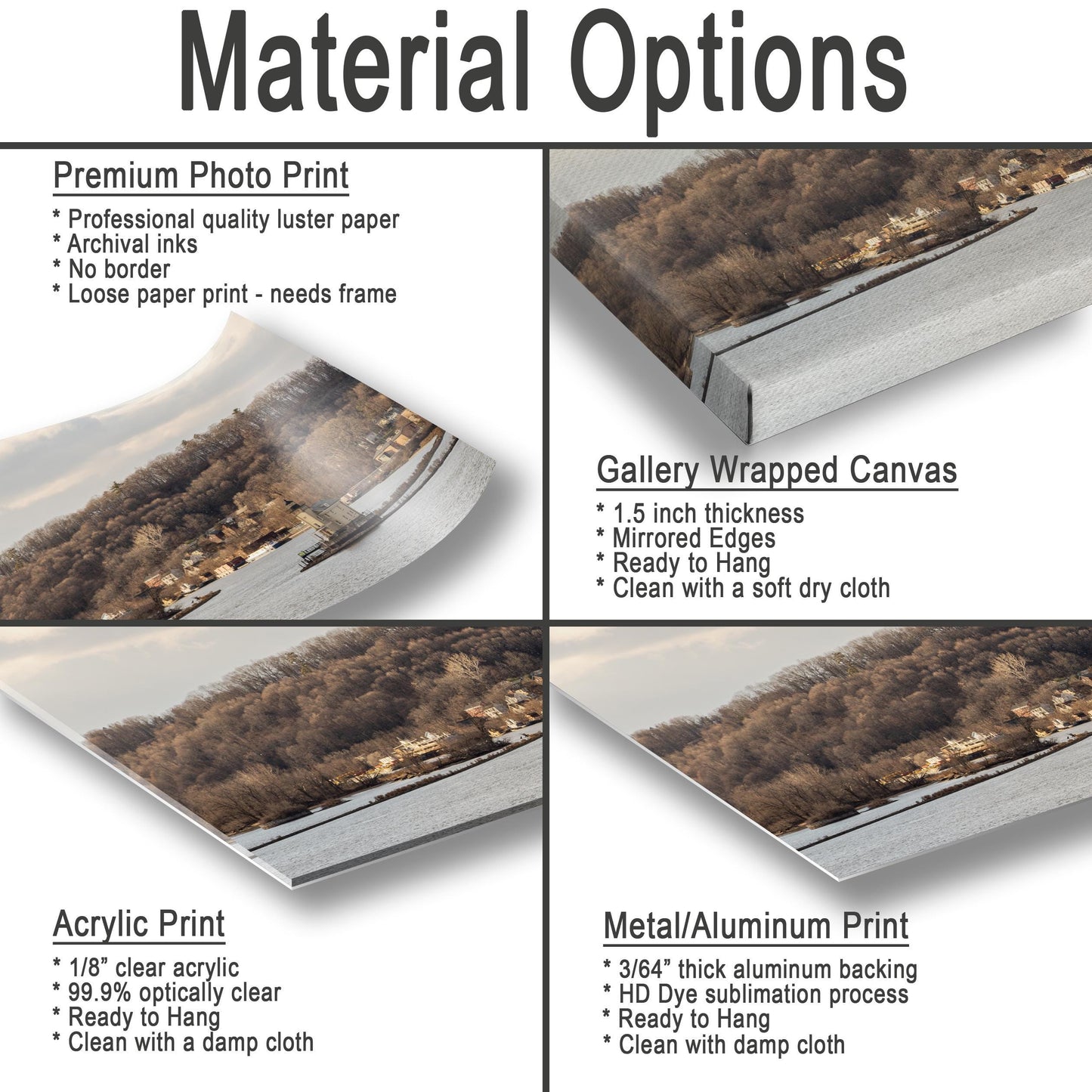 Rondout Creek Canvas Print – Hudson Valley Art | Ready to Hang Rustic Wall Decor