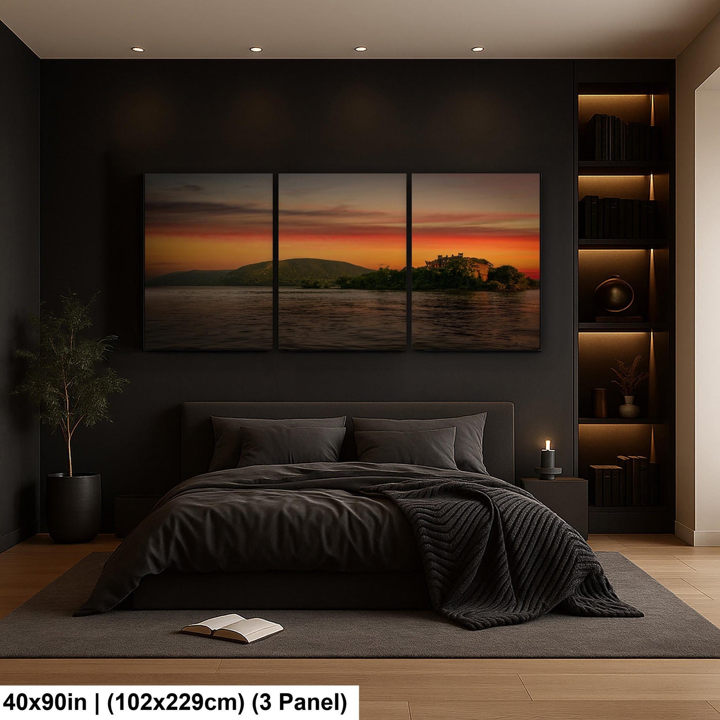 Bannerman’s Castle Art – Rustic Castle Decor | Sunset Wall Decor | Hudson River View