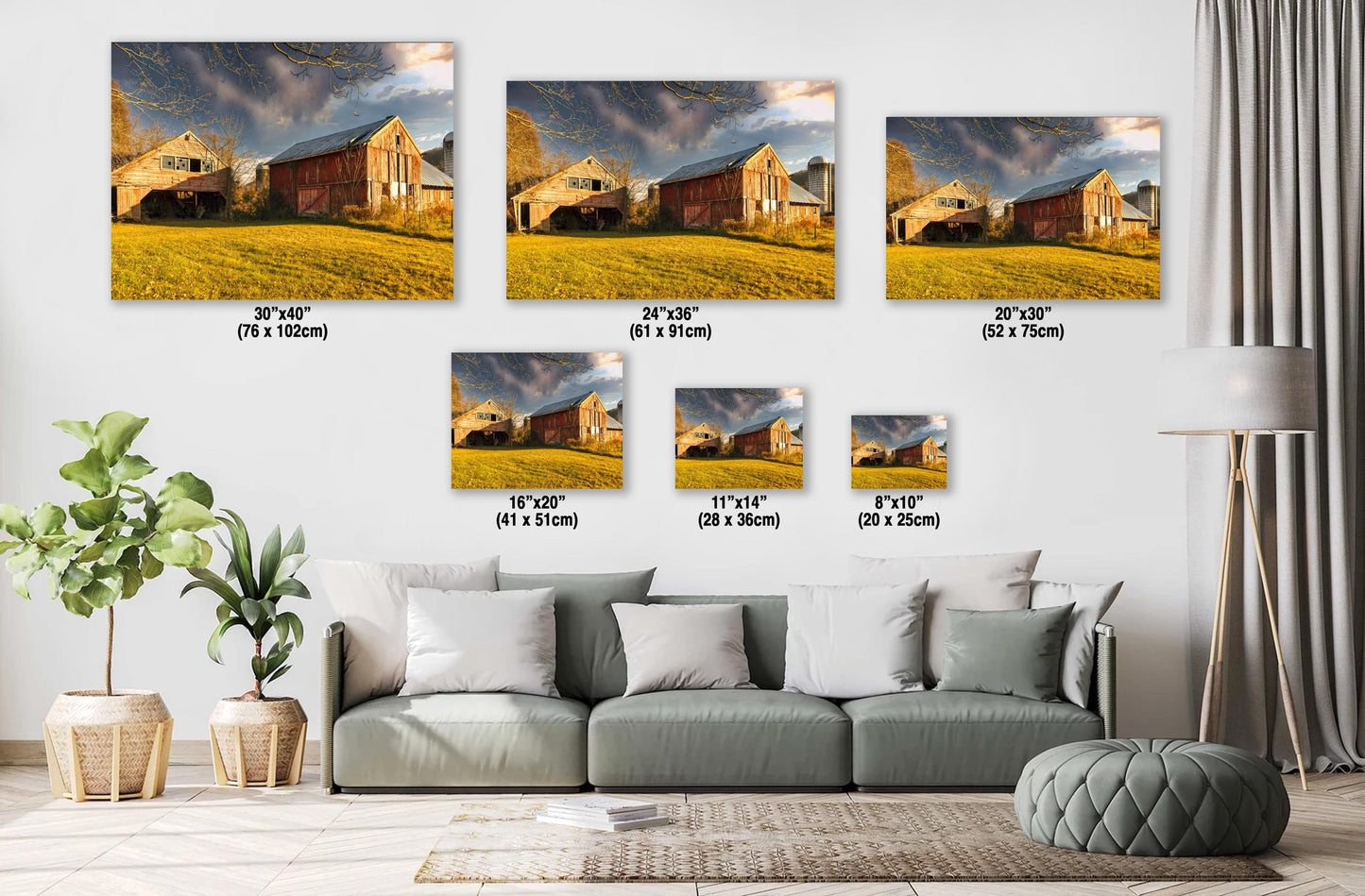 Abandoned Barn Art Print - Rustic Wall Art | Upstate New York Country Landscape Canvas
