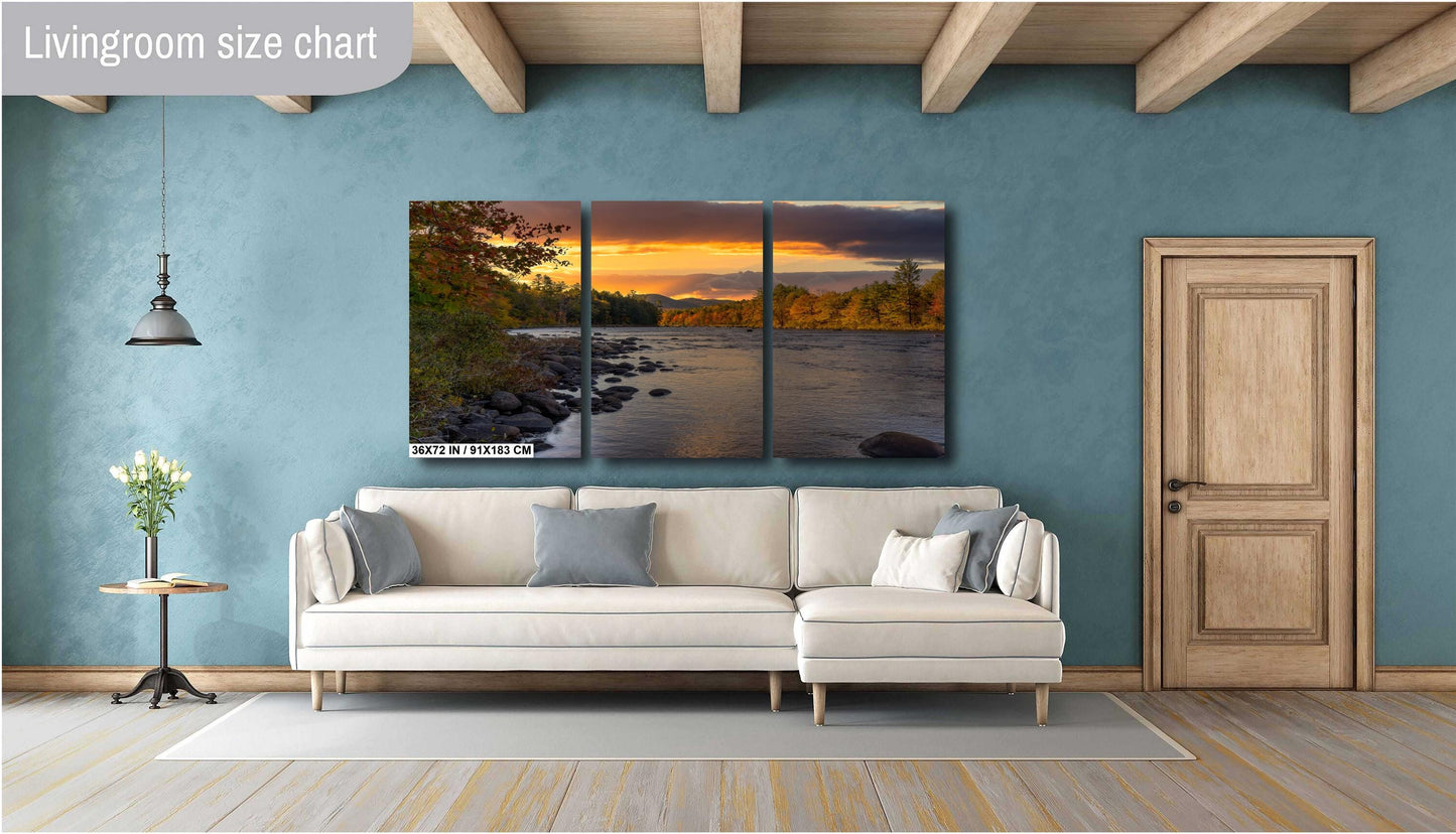 Hudson River Sunrise Art – Riparius Bridge Photo | Adirondack Landscape Wall Decor
