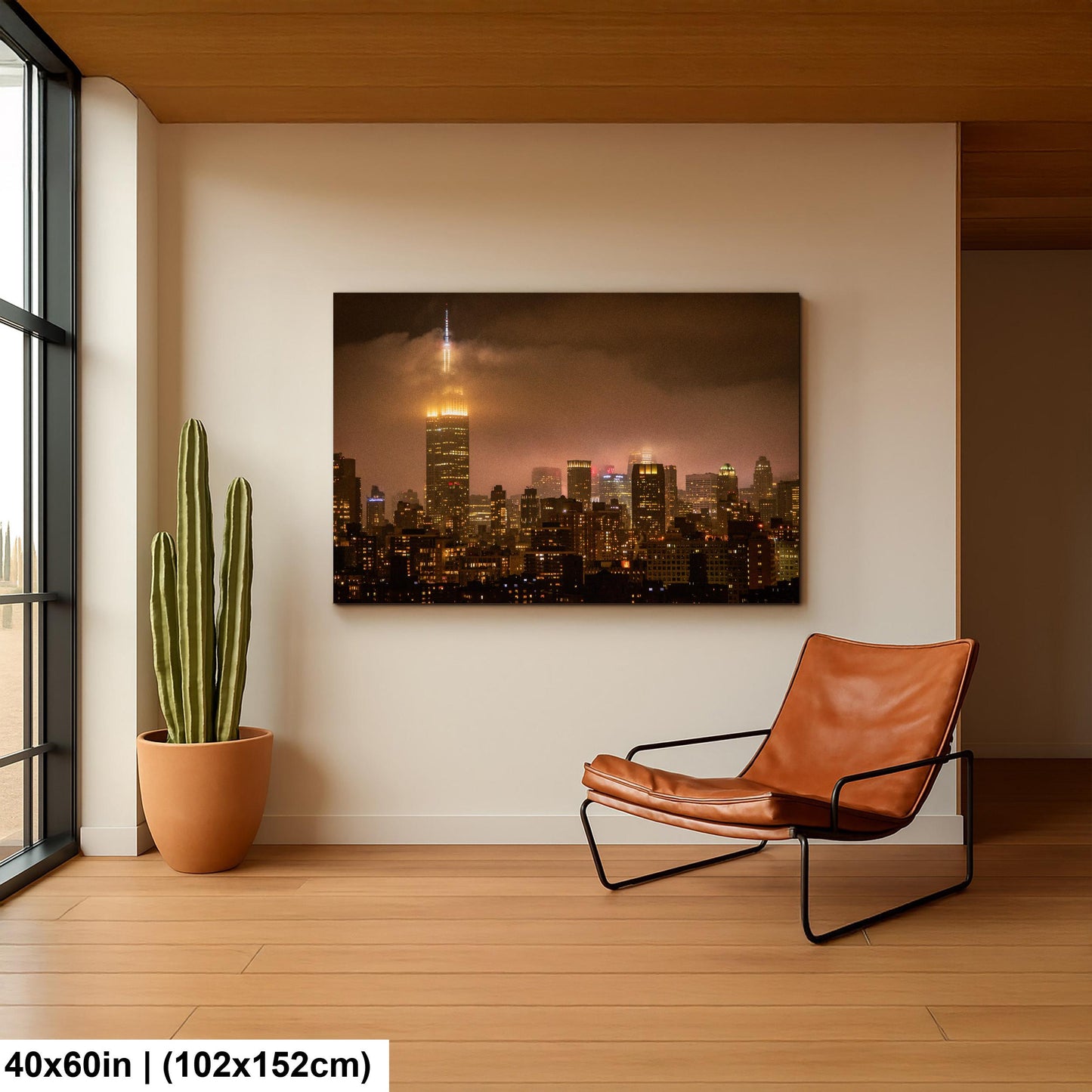 Midtown Manhattan Fog - Ethereal Cityscape Print | Glossy Photo & Canvas