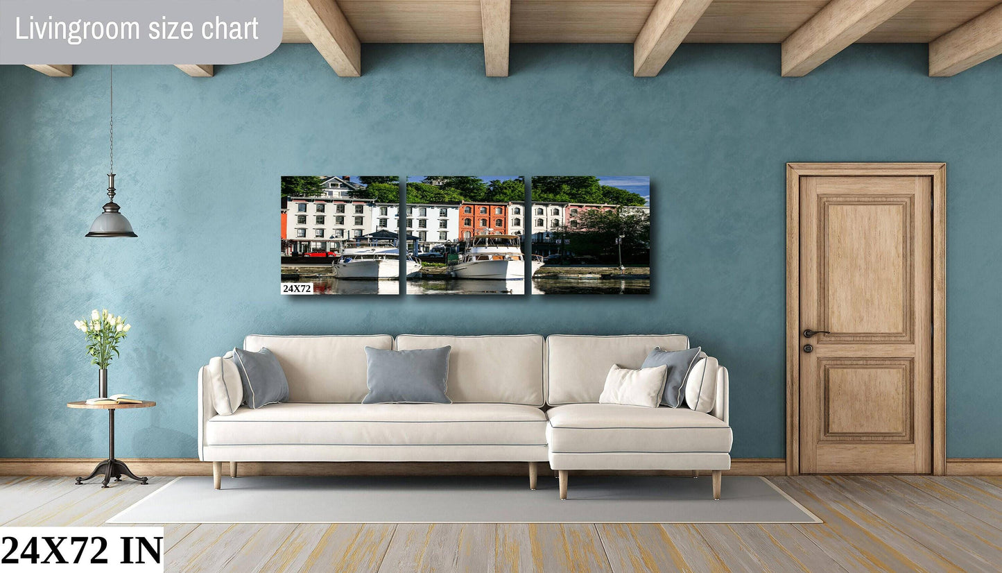 Kingston NY Waterfront Art - Hudson River Wall Art | Ready To Hang Canvas
