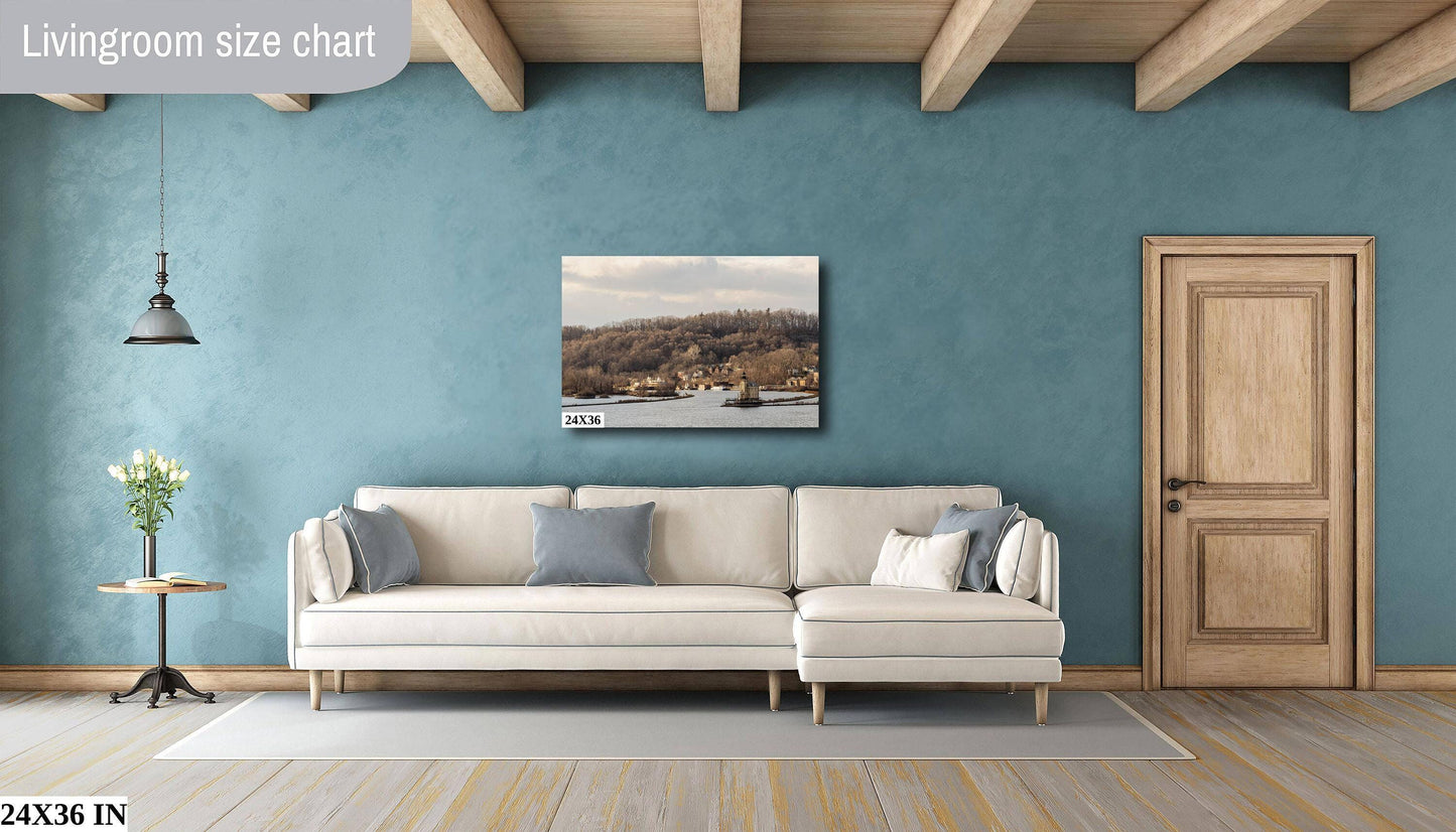 Rondout Creek Canvas Print – Hudson Valley Art | Ready to Hang Rustic Wall Decor