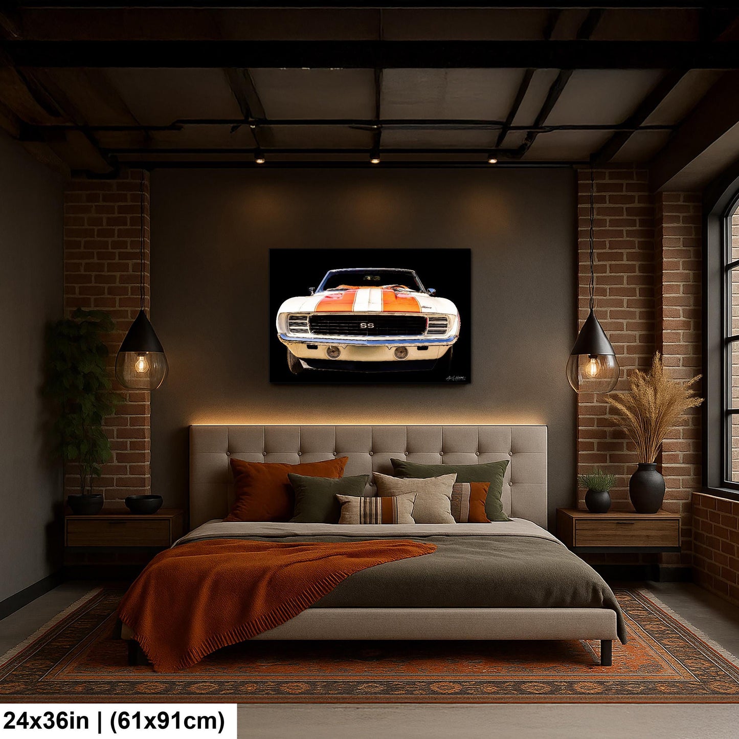 1969 Camaro SS Vintage Racing Poster, Photo Print | Canvas, Metal, Acrylic, 8x10–16x20 Wall Art