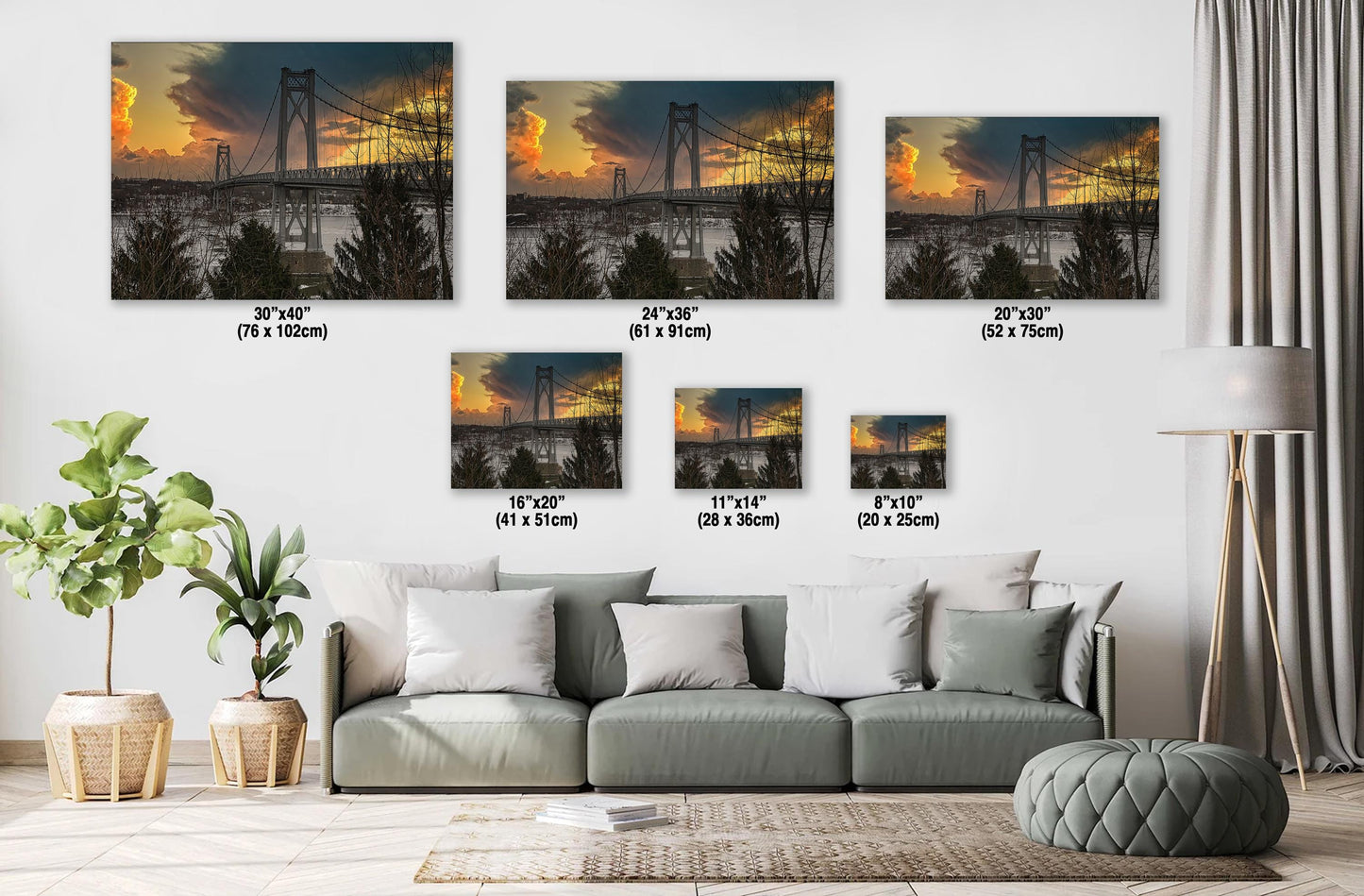 Mid Hudson Bridge Canvas - Hudson Valley Photography Wall Art | Ready to Hang