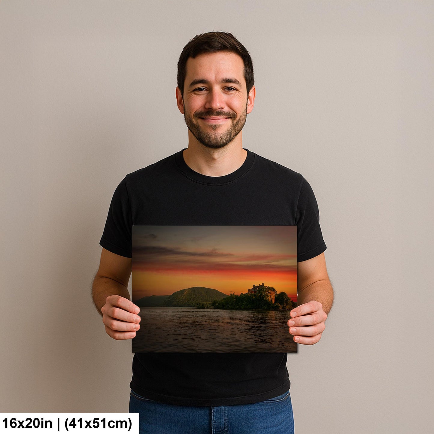 Bannerman’s Castle Art – Rustic Castle Decor | Sunset Wall Decor | Hudson River View
