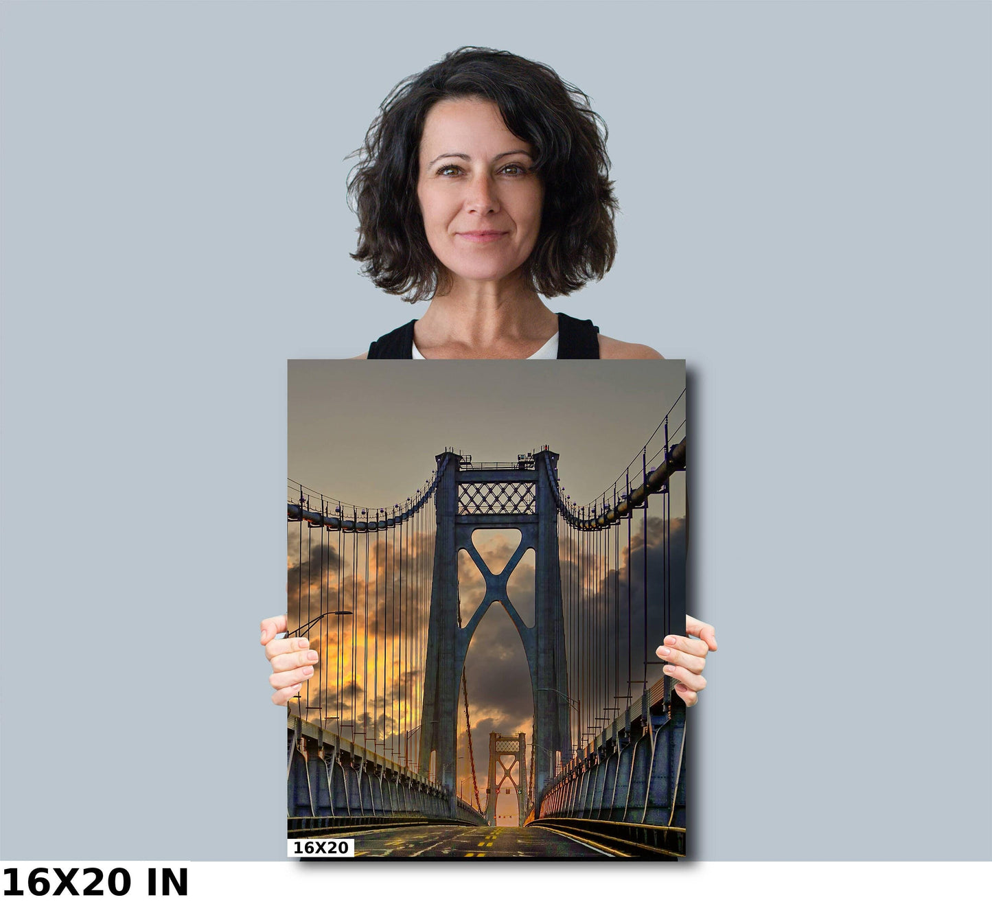 Hudson Valley Bridge Print – Sunrise Photography Art | Vibrant Home Decor Canvas