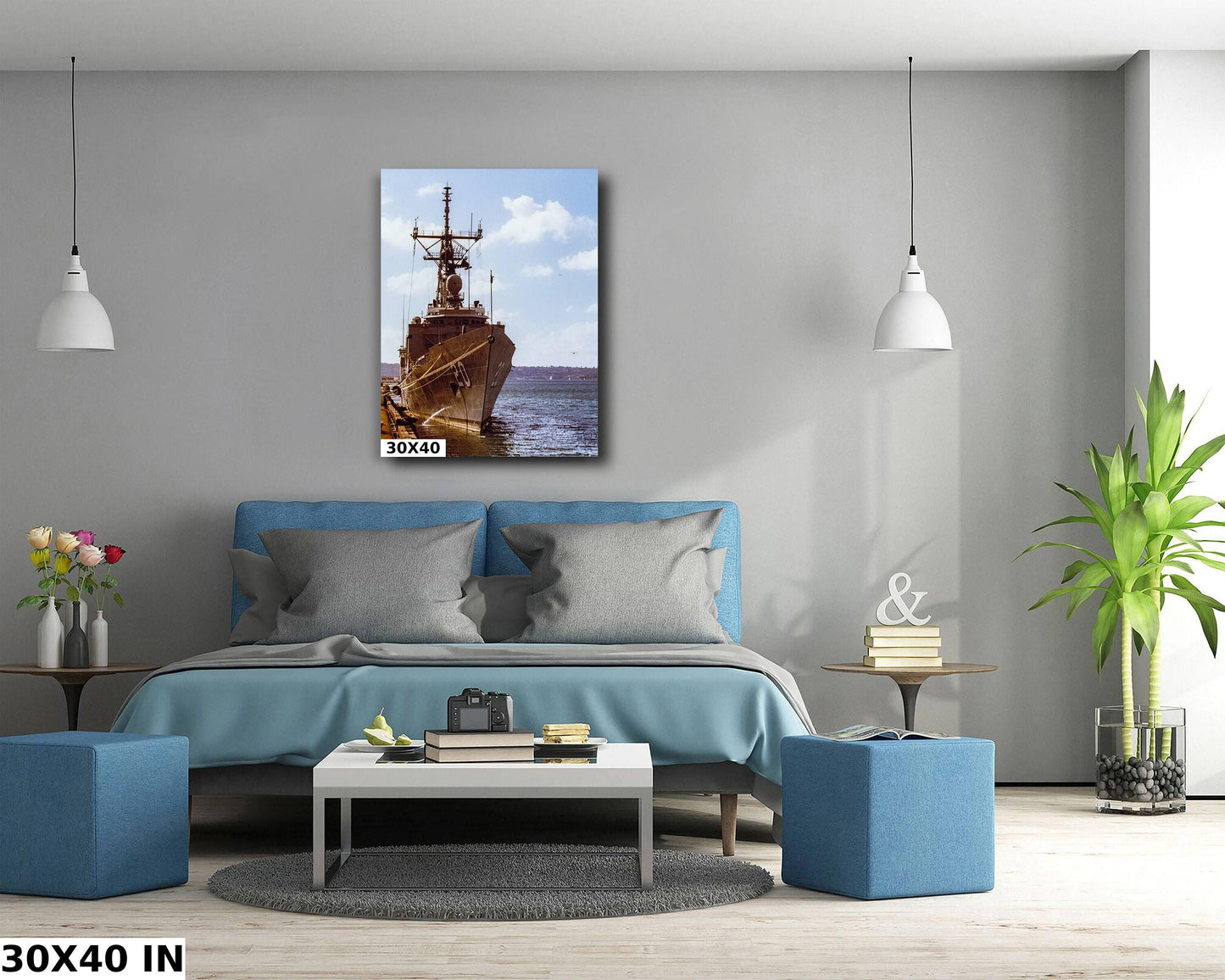 U.S.S. Antrim Navy Print – San Diego Ship Photo | Perry Class Frigate Wall Art
