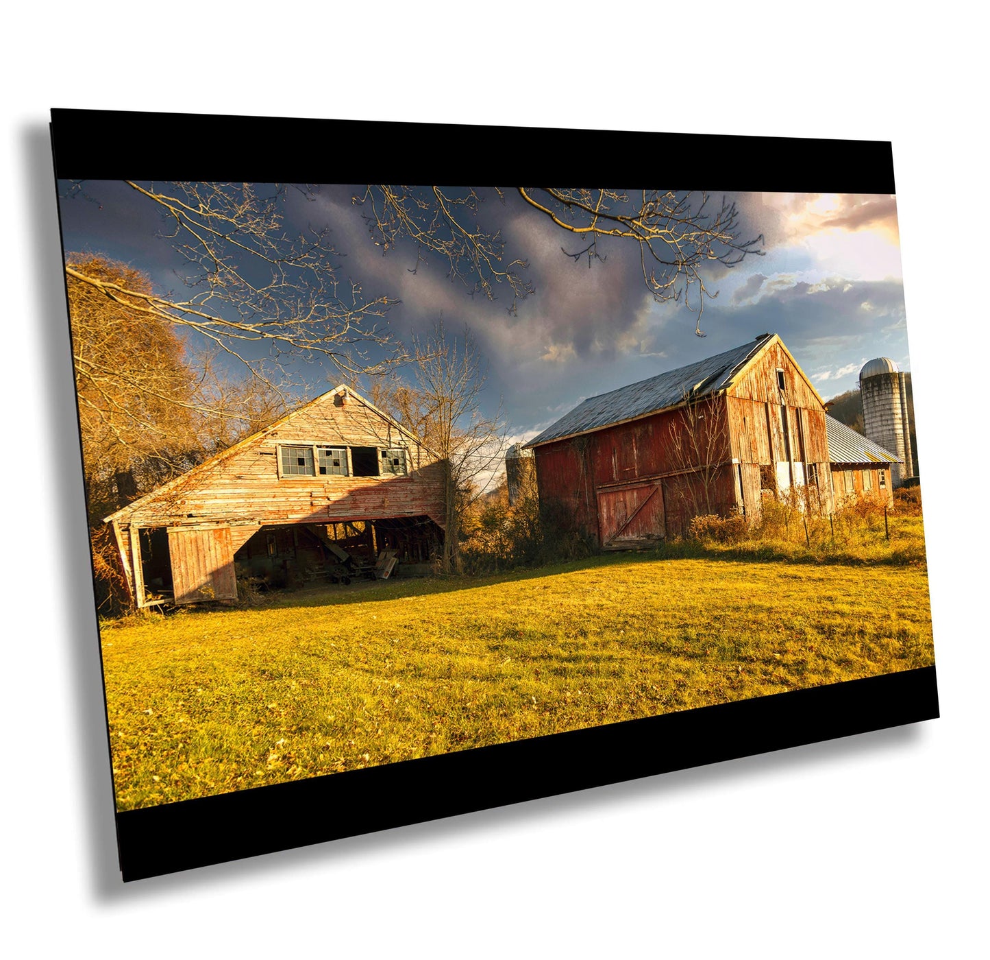 Abandoned Barn Art Print - Rustic Wall Art | Upstate New York Country Landscape Canvas