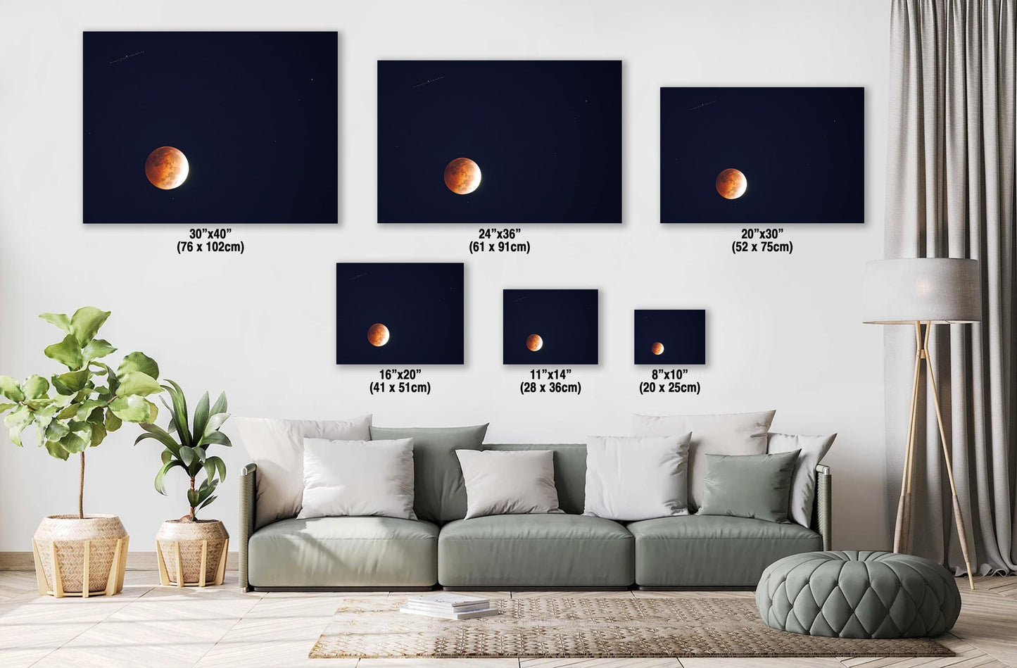 Harvest Moon Print – UFO Over Autumn Sky | October 2014 Photo Wall Art