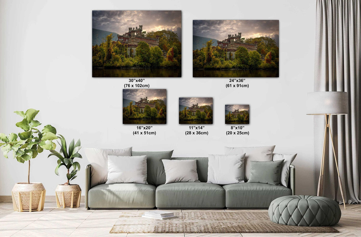 Bannermans Island Canvas Print – Hudson River Art | Vibrant Fall Colors Wall Art