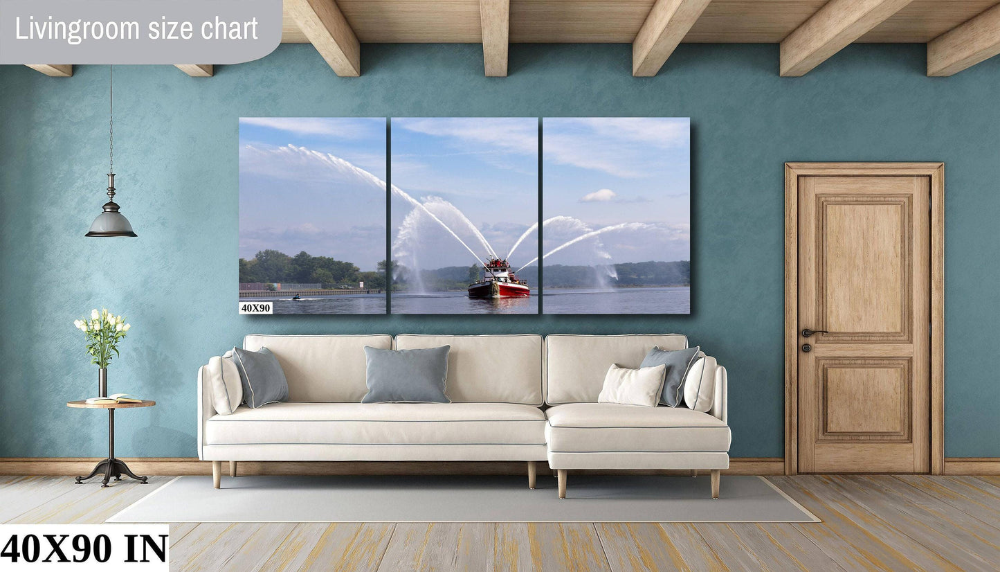 John J Harvey Fireboat Print - Kingston Waterfront Art | Canvas Or Metal Wall Decor