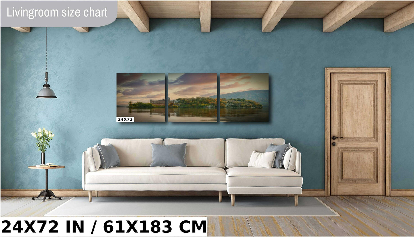 Bannerman's Castle Print – Hudson River Art | Vibrant Sunset Canvas & Metal Wall Decor