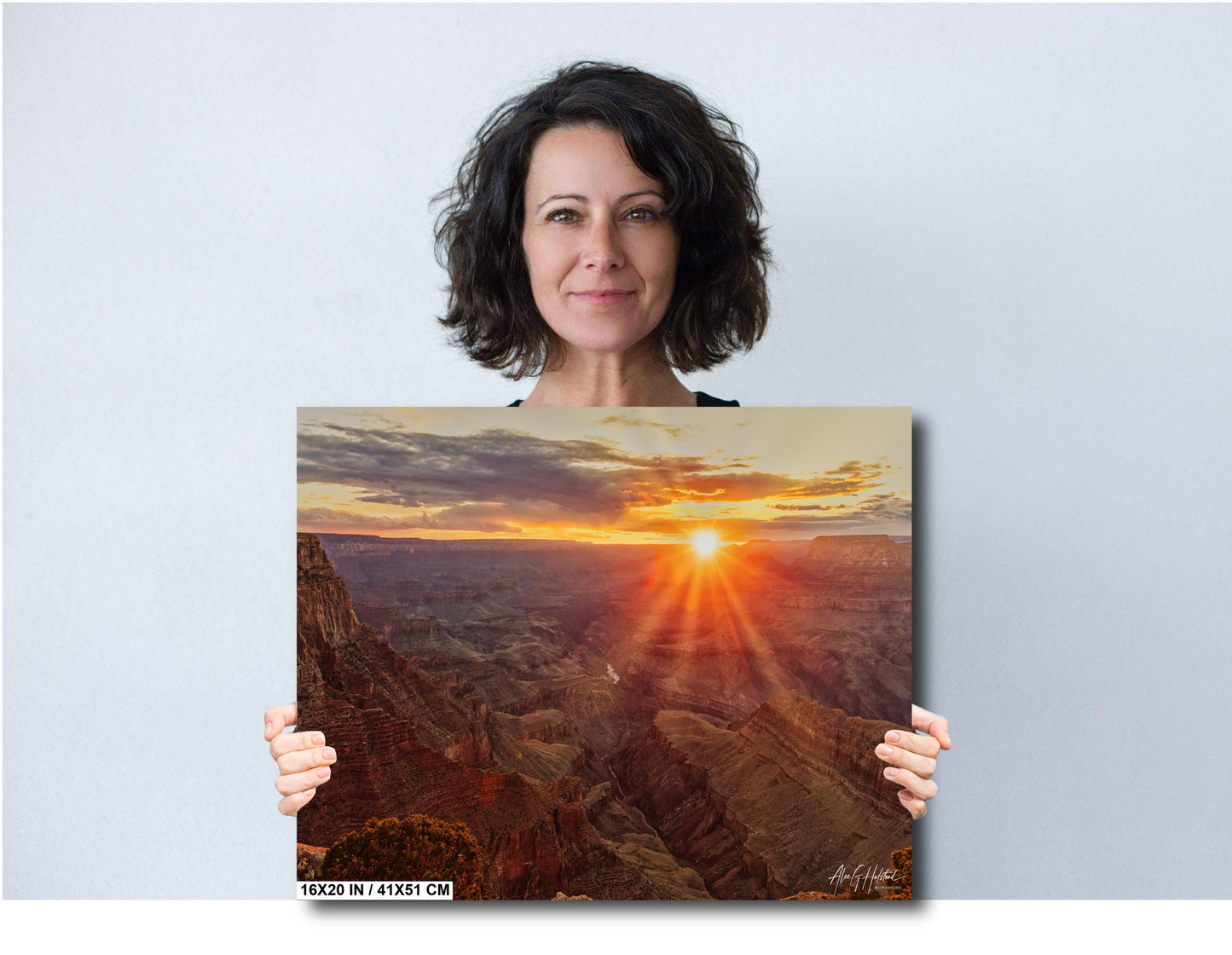 Sunset on the Grand Canyon wall art canvas acrylic and metal prints
