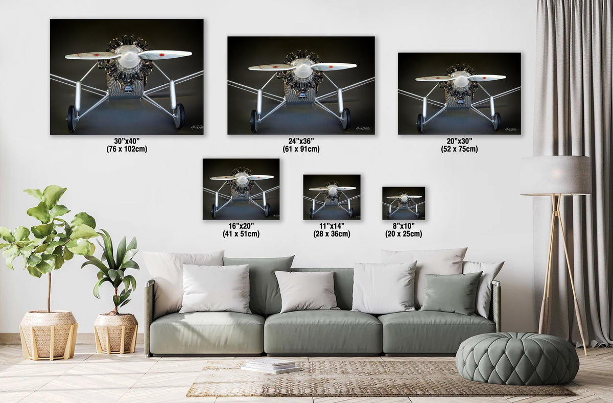 Spirit Of St Louis Print, Lindbergh 1927 Radial Engine Photo, Aluminum Canvas