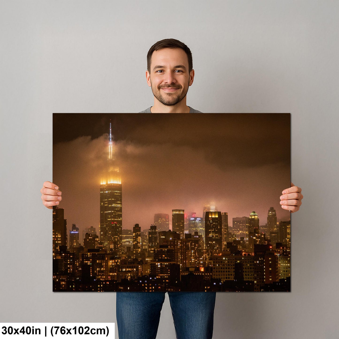 Midtown Manhattan Fog - Ethereal Cityscape Print | Glossy Photo & Canvas