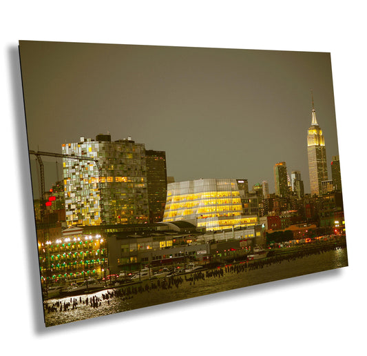 NYC Skyline Metal Print - Manhattan Cityscape Art | Empire State Building Wall Decor
