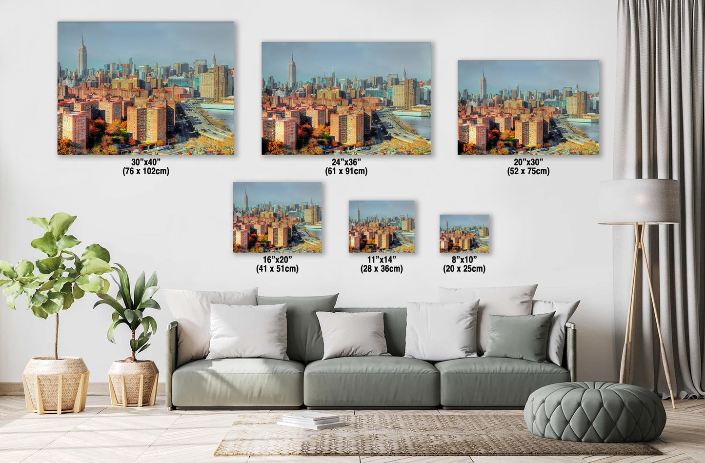 NYC Skyline Print - Lower East Side Art | Ready to Hang Canvas & Metal Photo Print