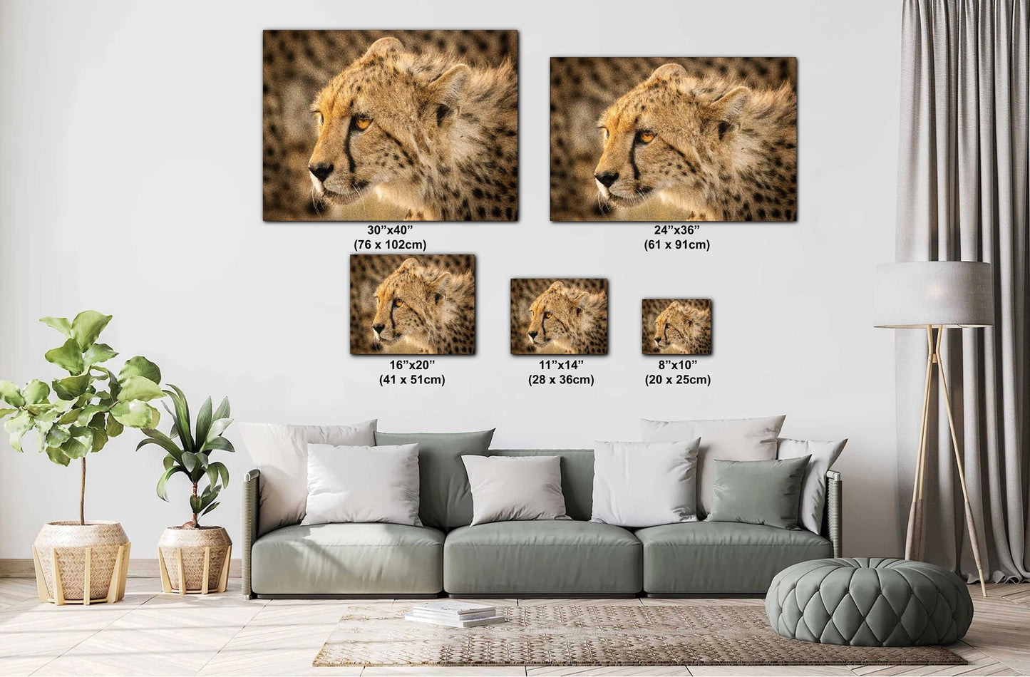 Cheetah Print – African Wildlife Art | Masai Mara Wall Decor Featuring Tear Marks