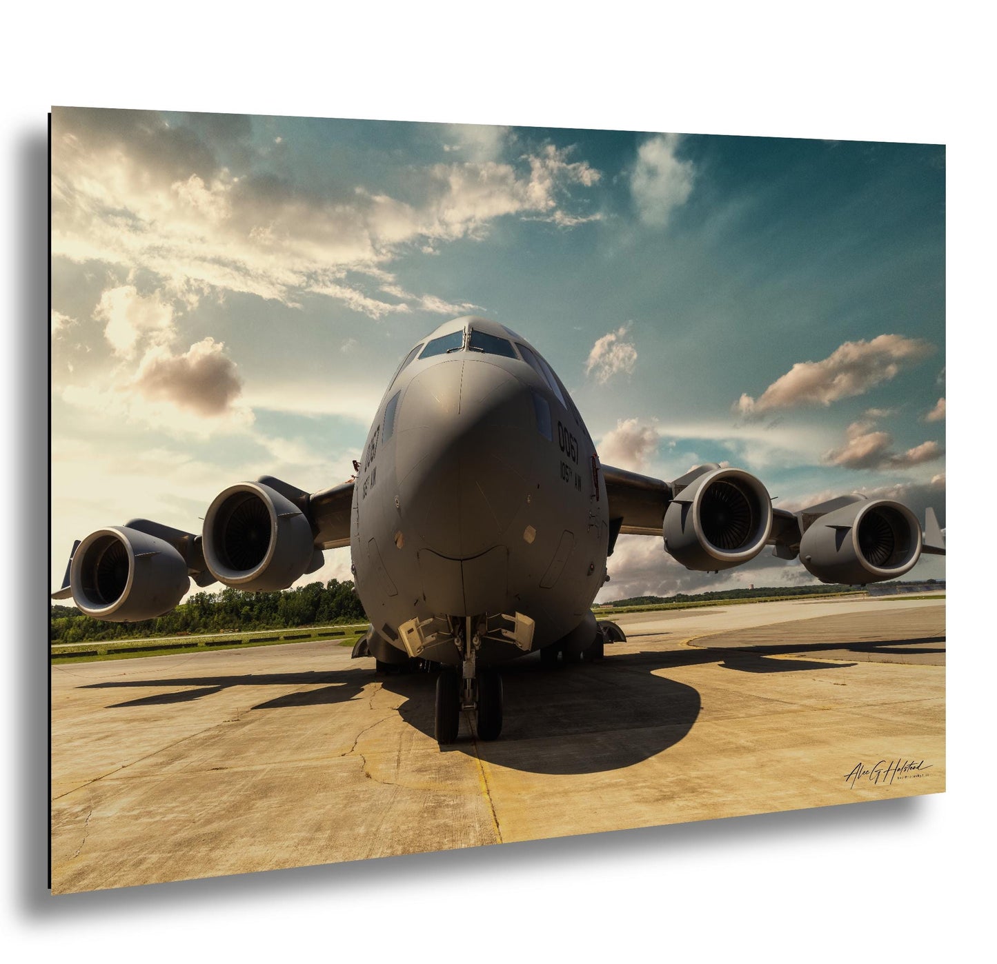 C-17 Globemaster Canvas Military Aviation Art - Stewart ANGB Heavy Lift Aircraft Print