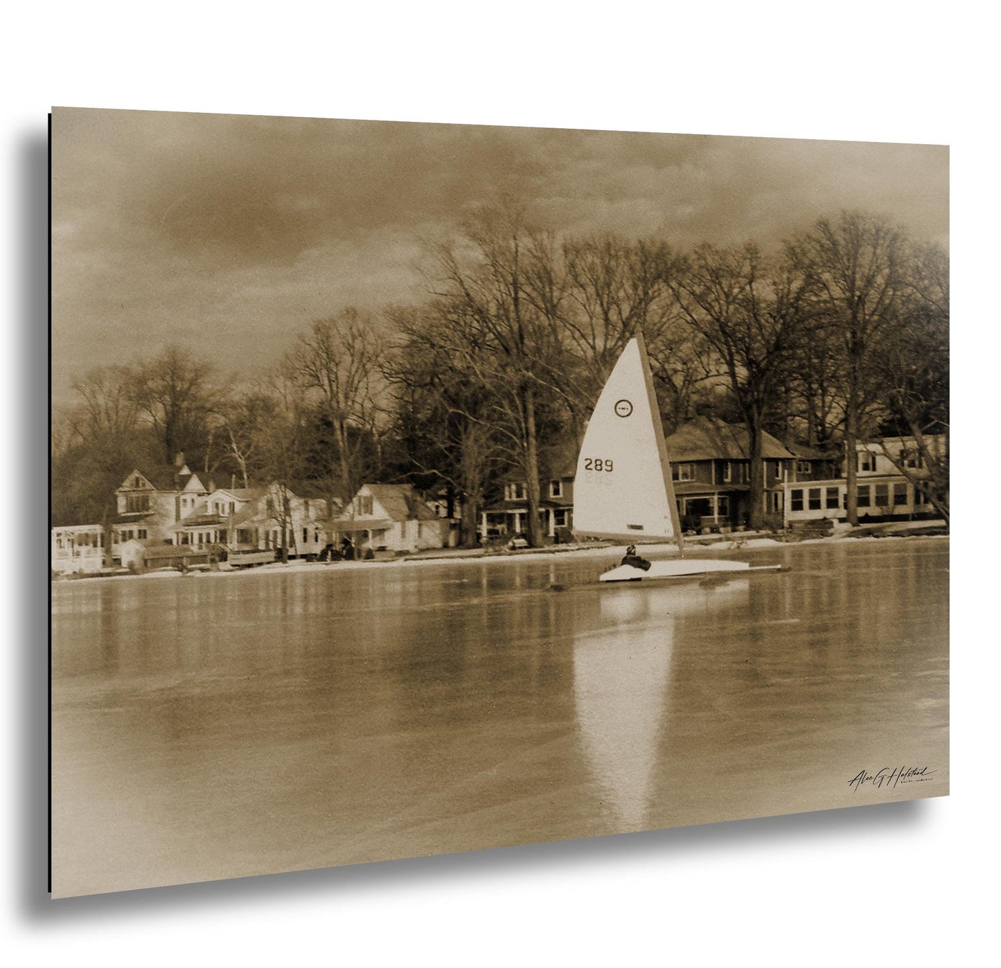 Vintage Ice Sailing - Ice Boat Racing on Orange Lake | Hudson Valley Winter Sports