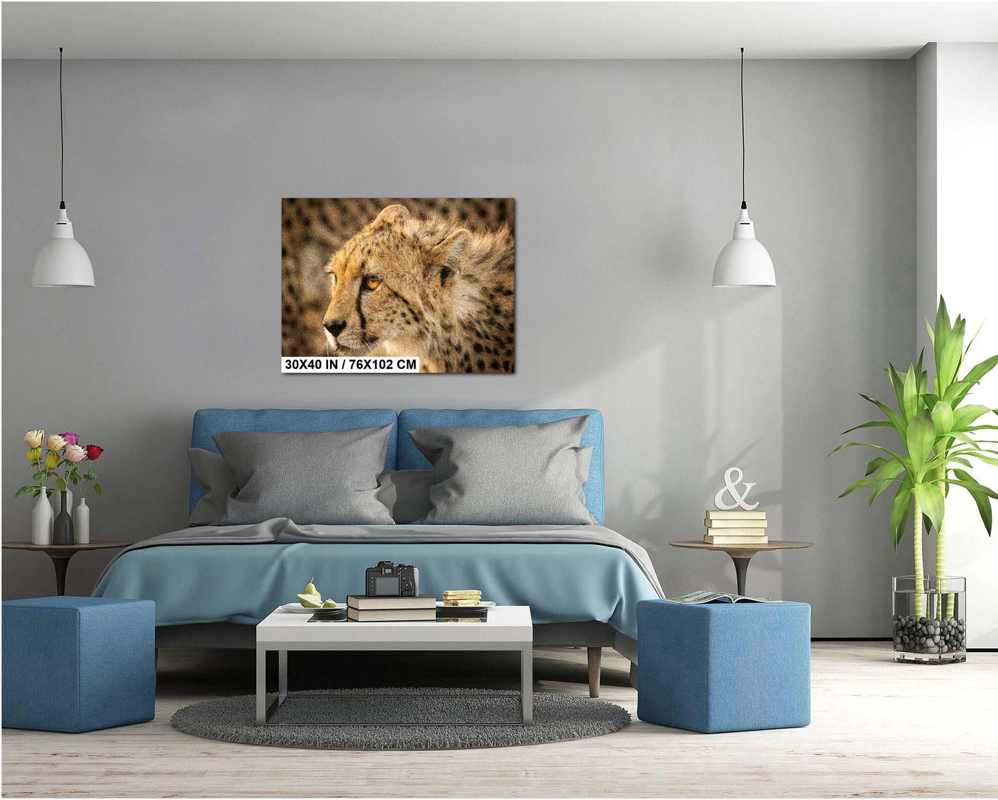 Cheetah Print – African Wildlife Art | Masai Mara Wall Decor Featuring Tear Marks