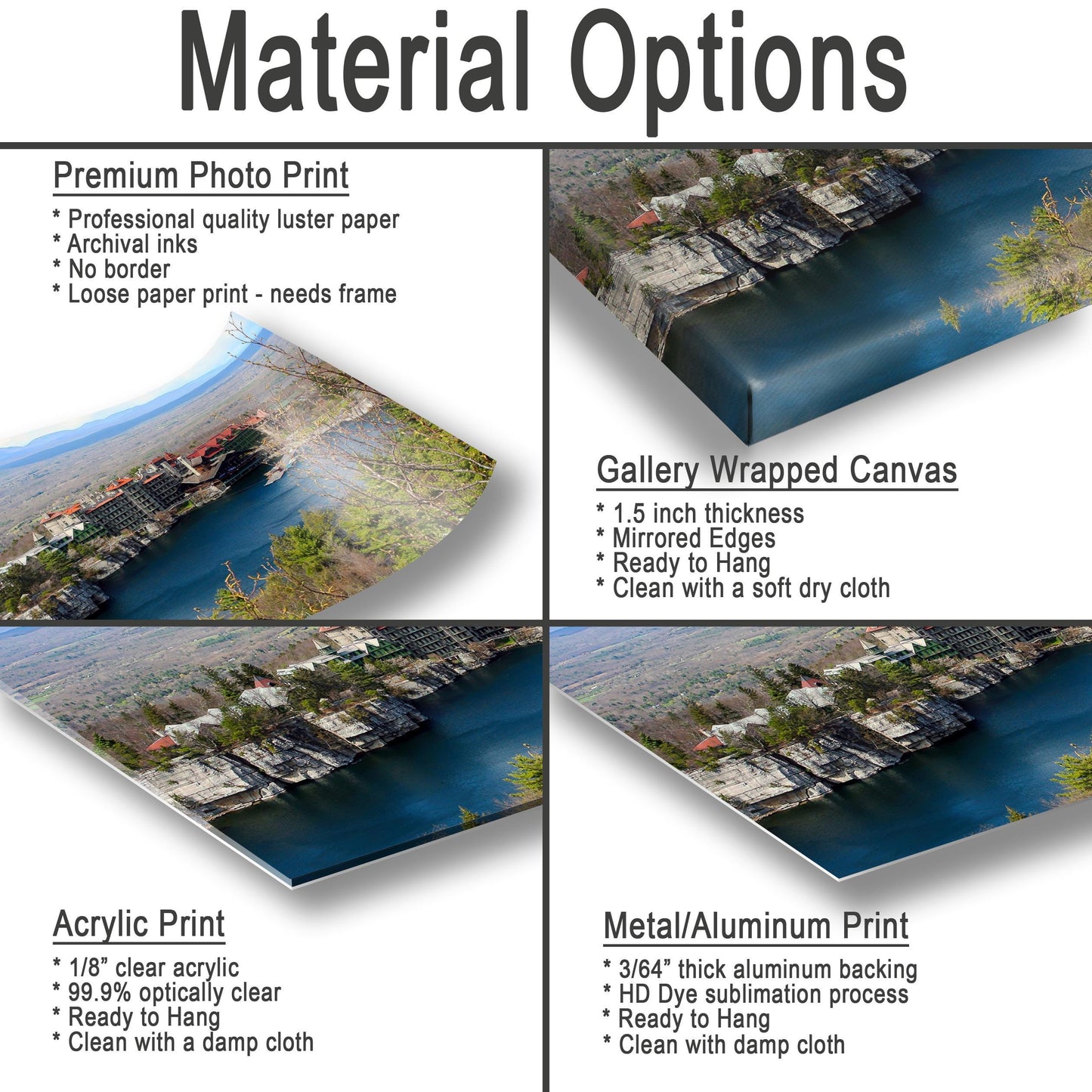 Mohonk Mountain House Print – Hudson Valley Wall Art | Scenic Mountain Photography Canvas