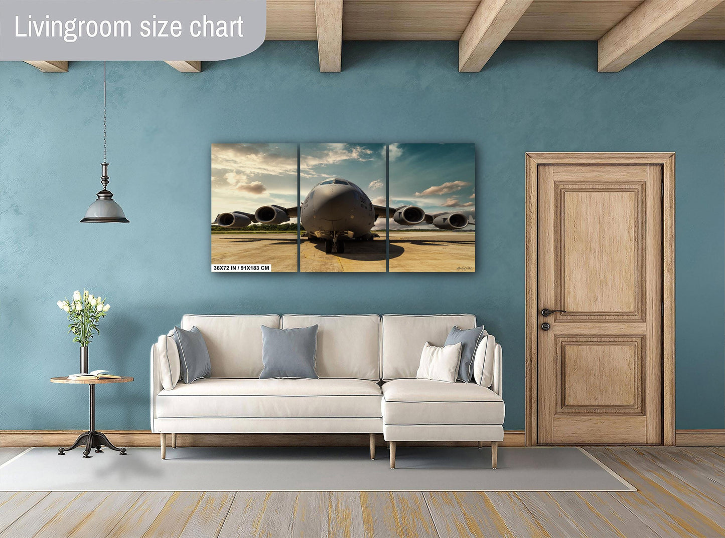 C-17 Globemaster Canvas - Military Cargo Plane Art | Hudson Valley Aviation Print