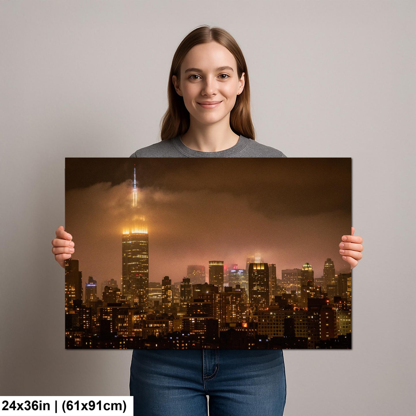 Midtown Manhattan Fog - Ethereal Cityscape Print | Glossy Photo & Canvas