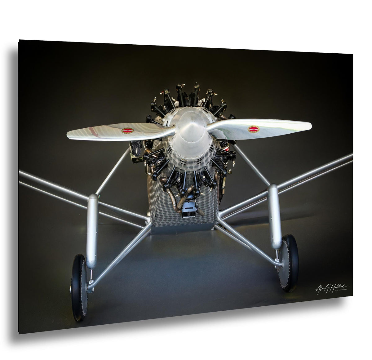 Spirit Of St Louis Print, Lindbergh 1927 Radial Engine Photo, Aluminum Canvas