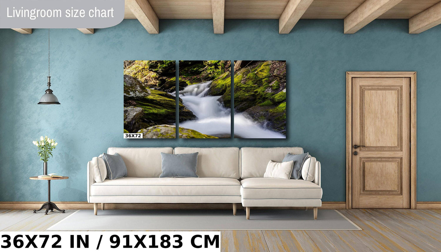 Dover Stone Church Canvas - Hudson Valley Waterfall Photography Print | Rustic Home Decor