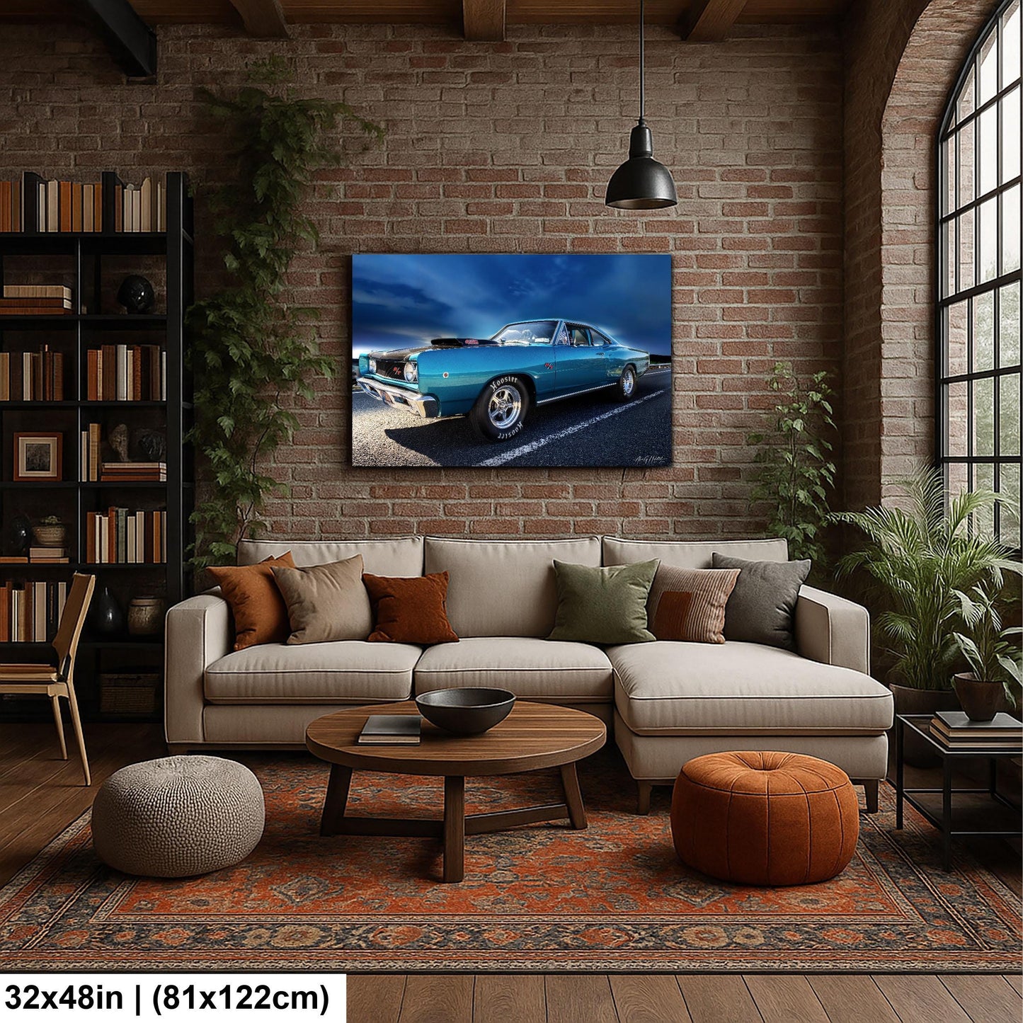 1968 Dodge Coronet, R/T 426 Hemi Muscle Car Photo, Mopar Wall Art | Canvas, Metal | 8x10–16x20