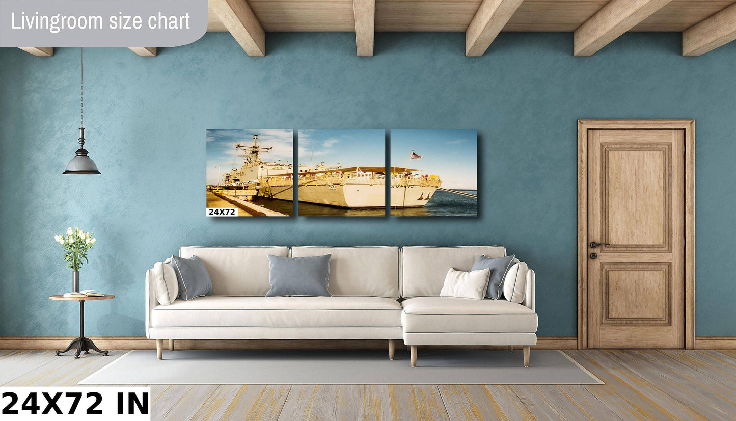 USS Antrim Wall Art – Bahamas 1981 Print | Naval Ship Decor Canvas & Metal