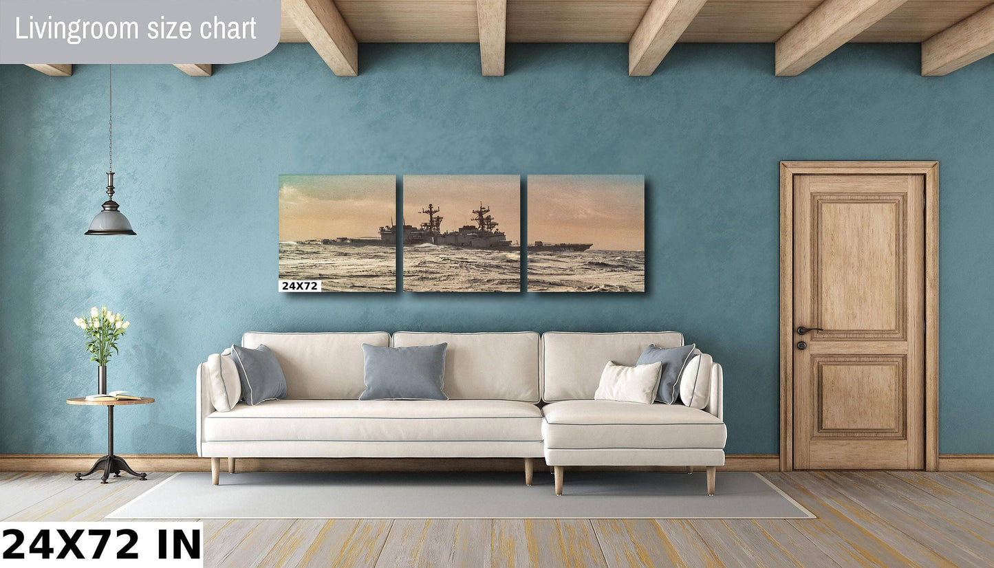 USS Arthur W Radford Print - Navy Ship Photography | Maritime Decor Art Canvas