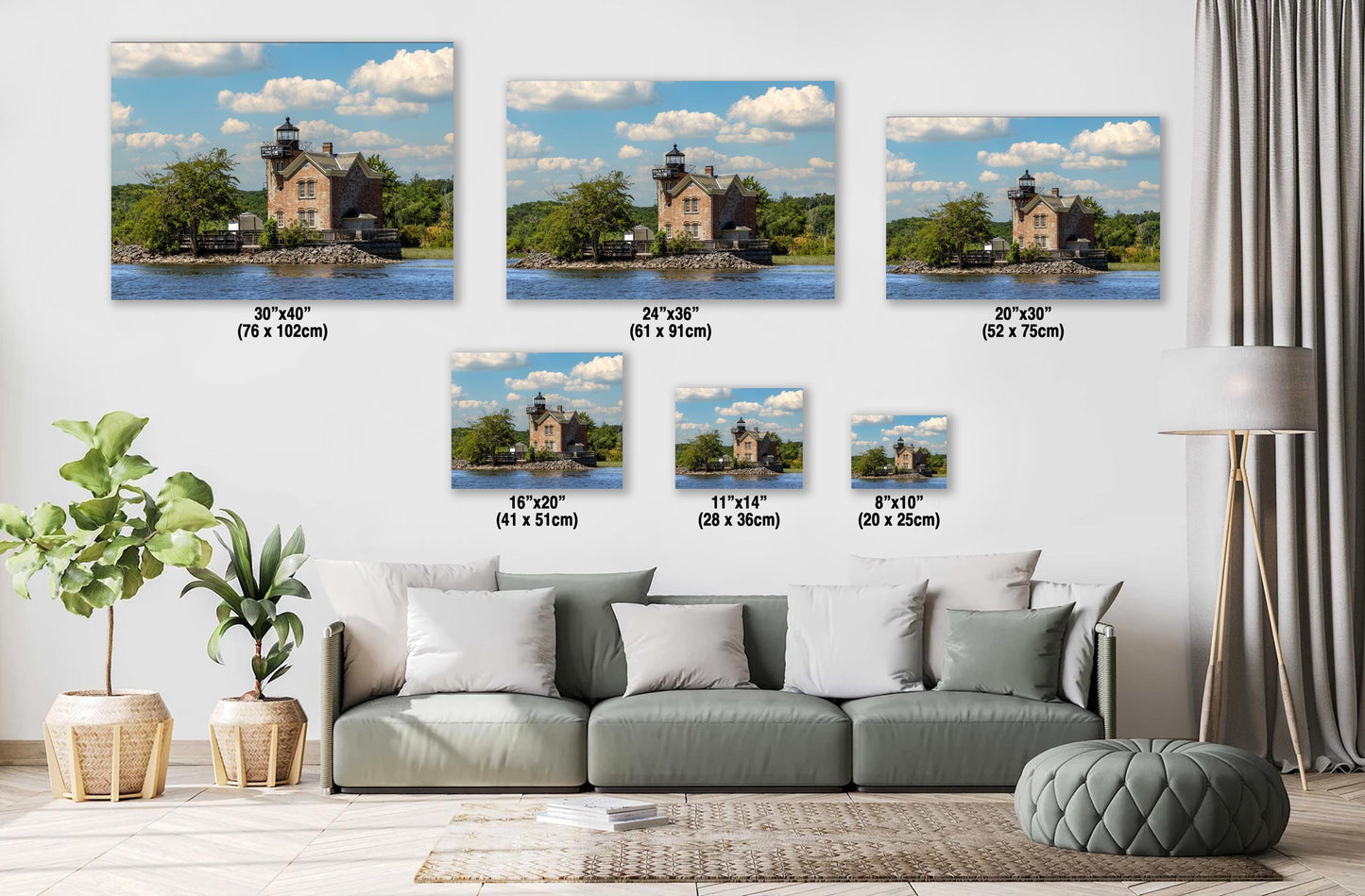 Saugerties Lighthouse Print – Hudson River Art | Waterfront Canvas & Nautical Decor