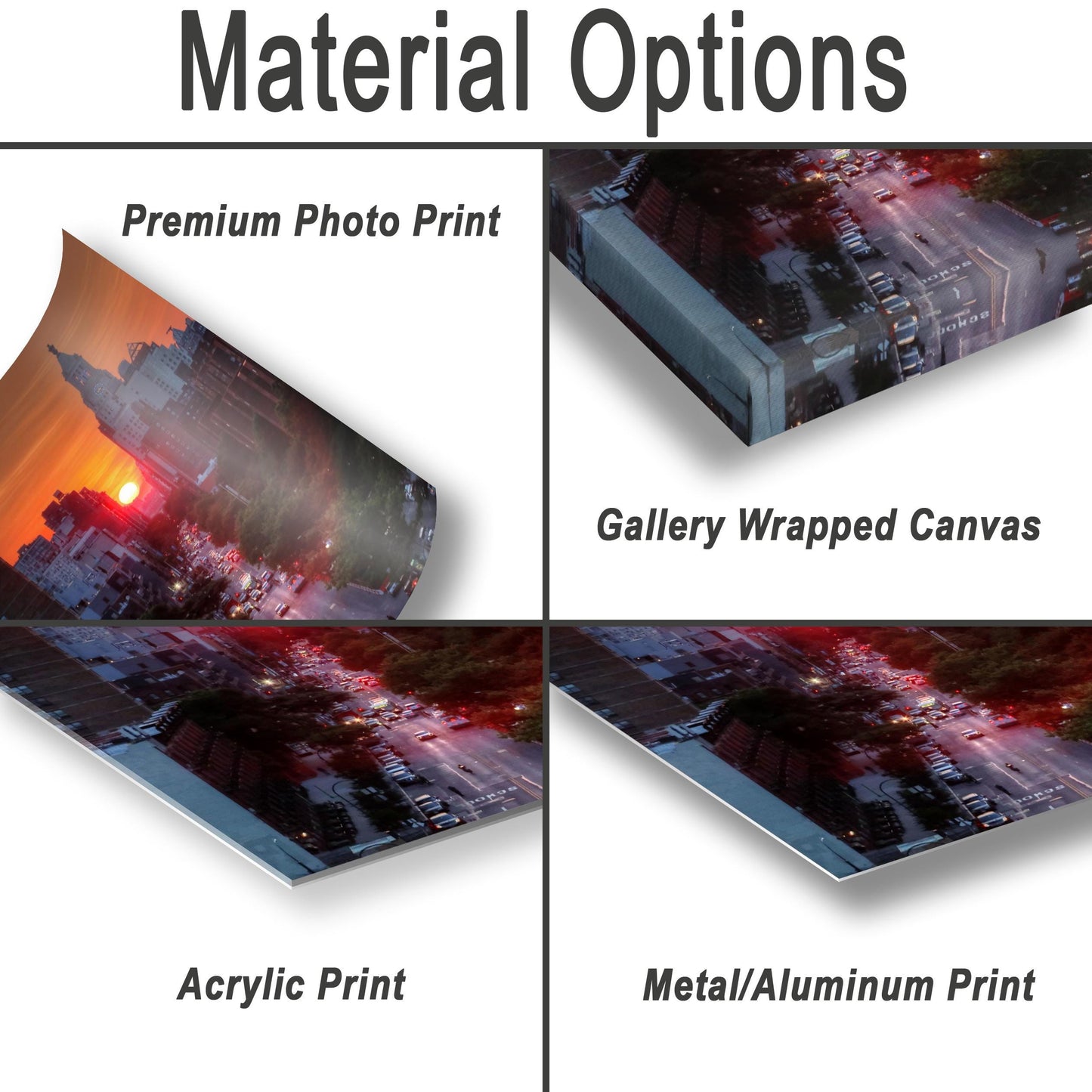 Manhattan Henge Photo Print – Vibrant NYC Skyline Art | Sunset Cityscape Canvas