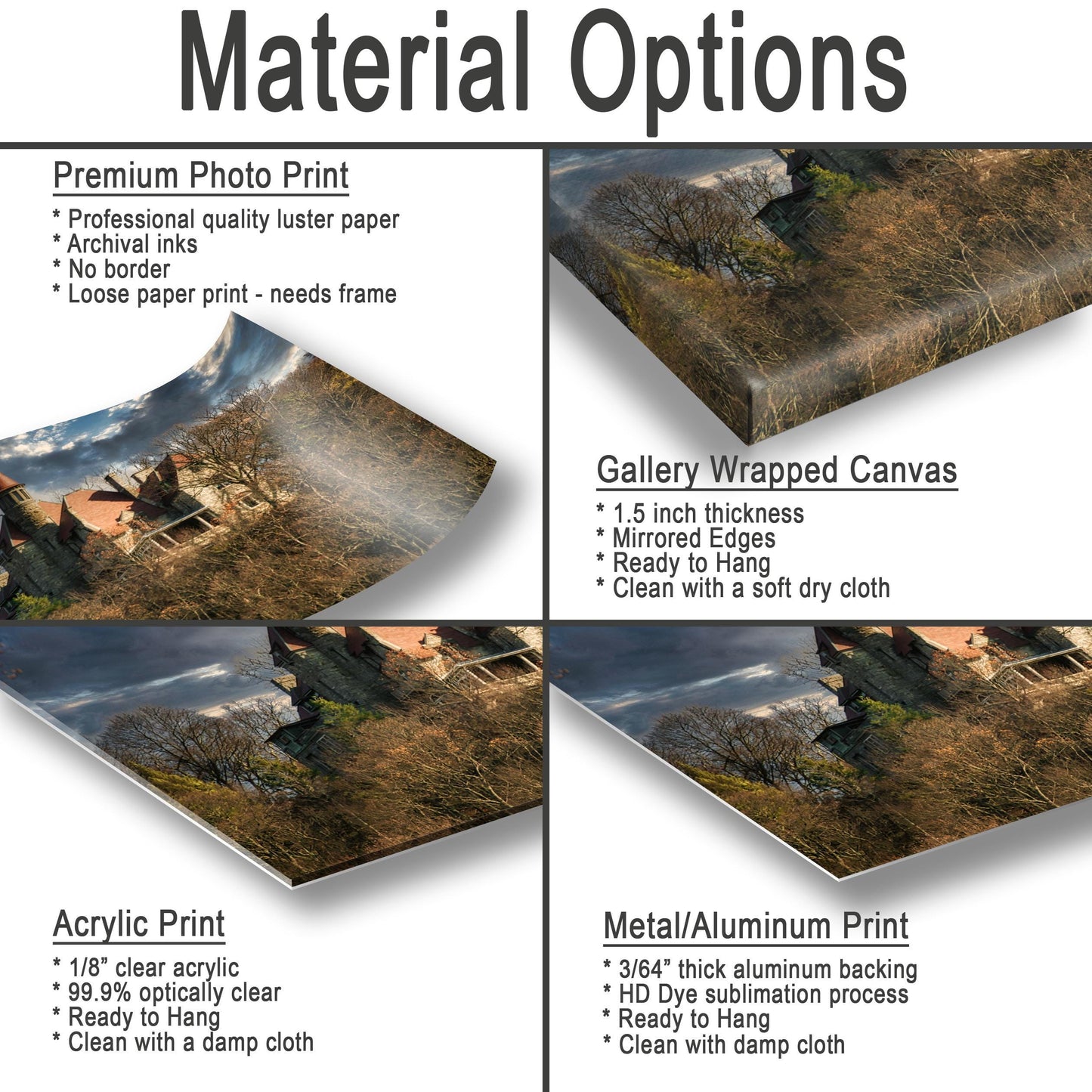 Castle Rock Wall Art - Hudson River View Rustic Stone Castle Photography Print