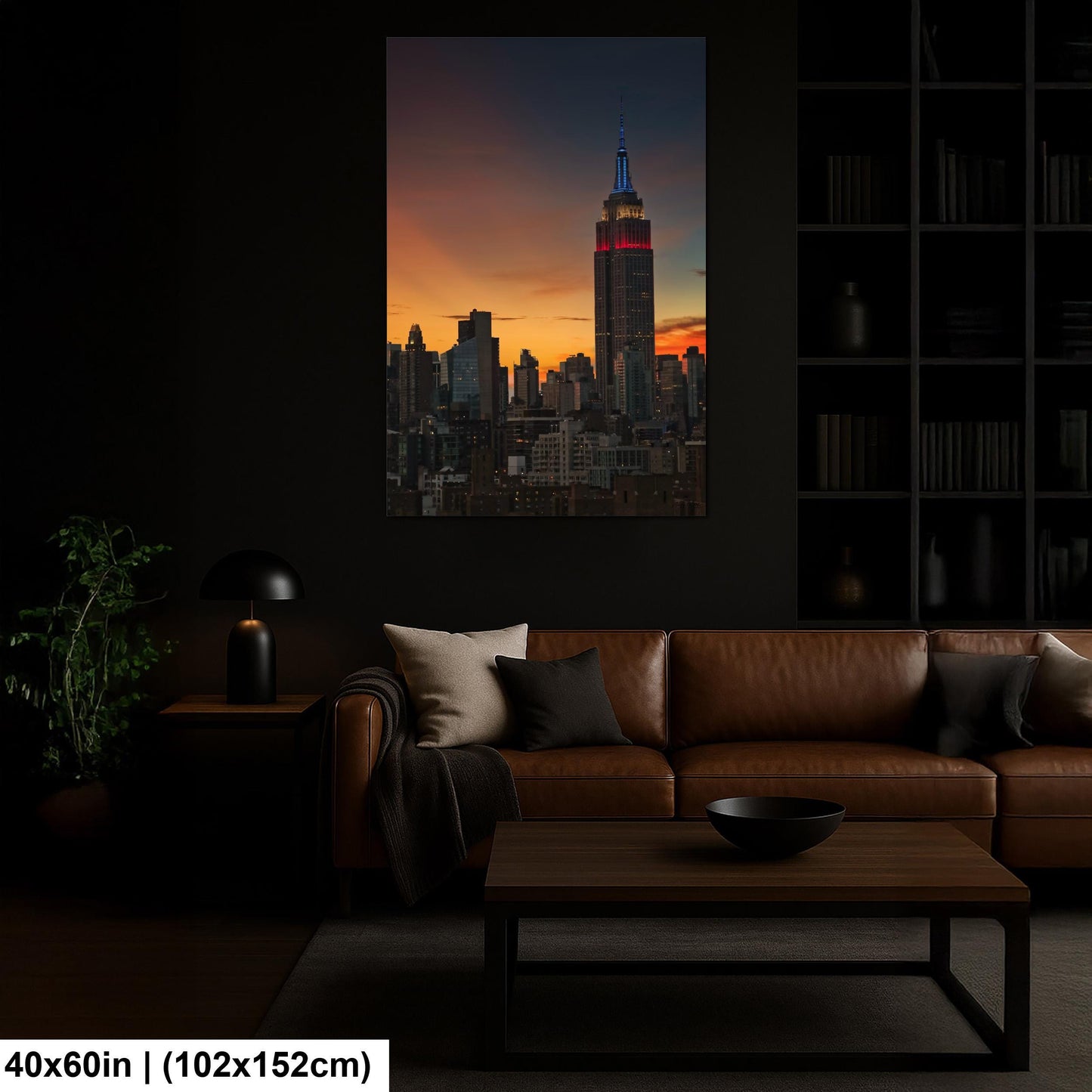 NYC Sunset Photo – Vibrant City Views | Glowing Tower Art on Premium Glossy Paper